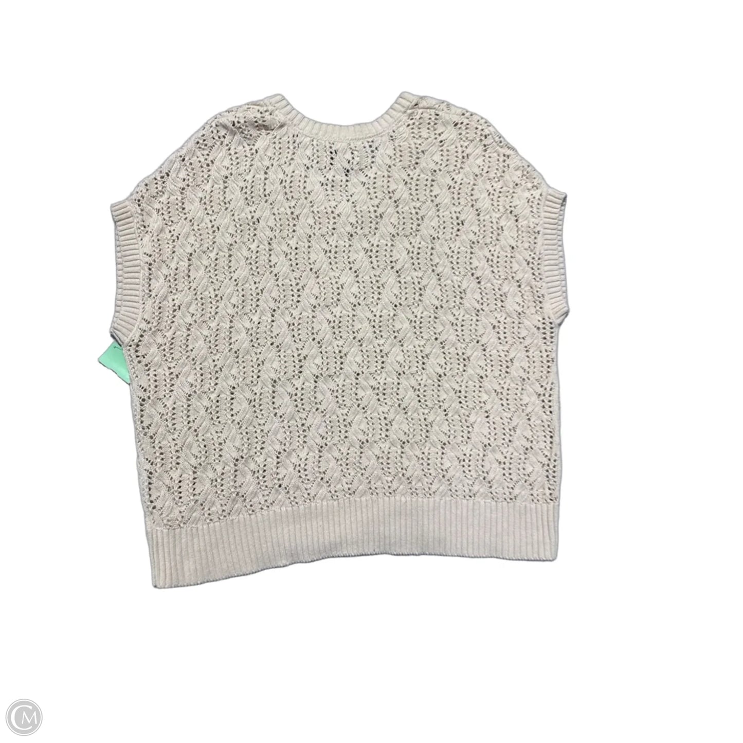 Sweater Short Sleeve By Sonoma In Cream, Size: 1x
