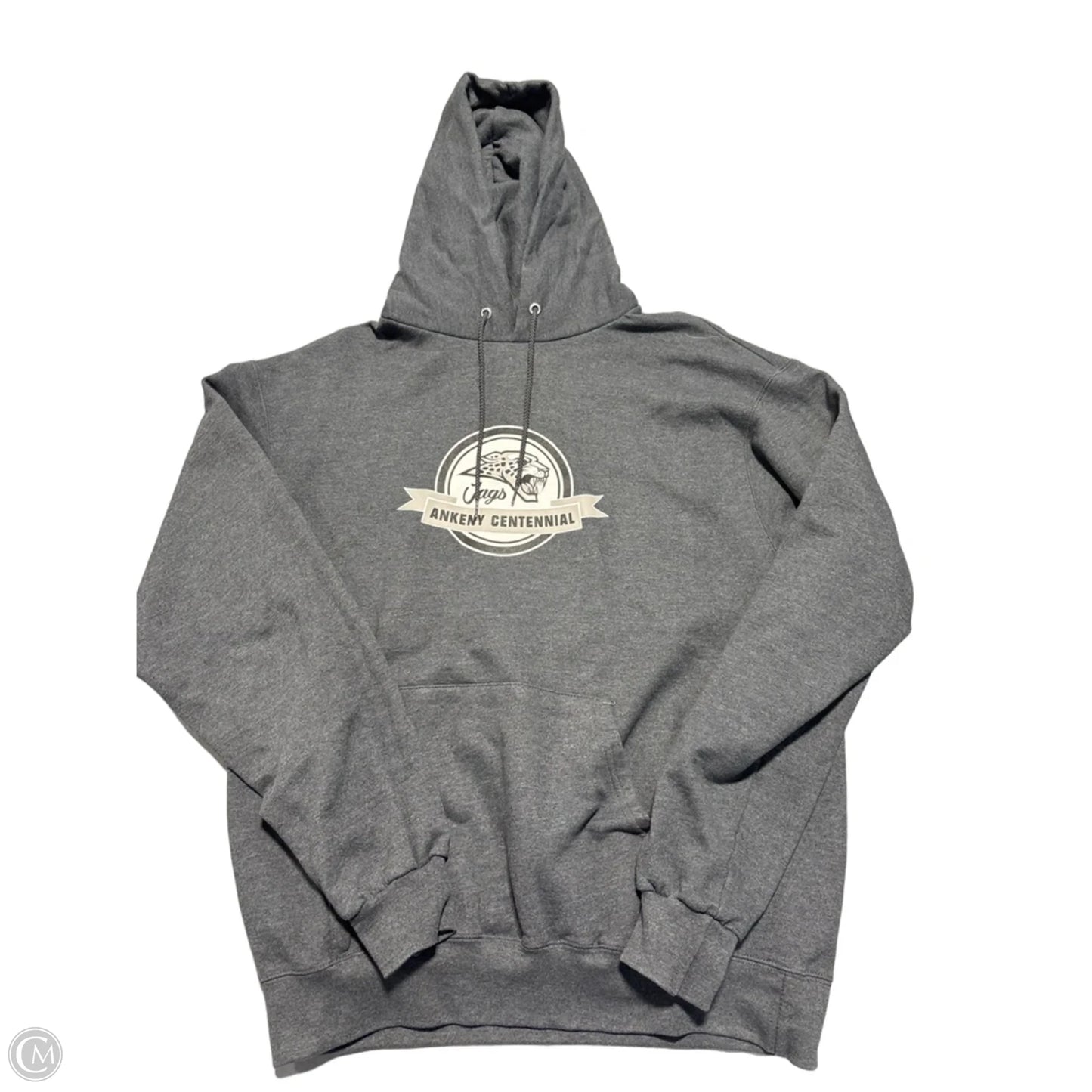 Top Long Sleeve By Champion In Grey, Size: L