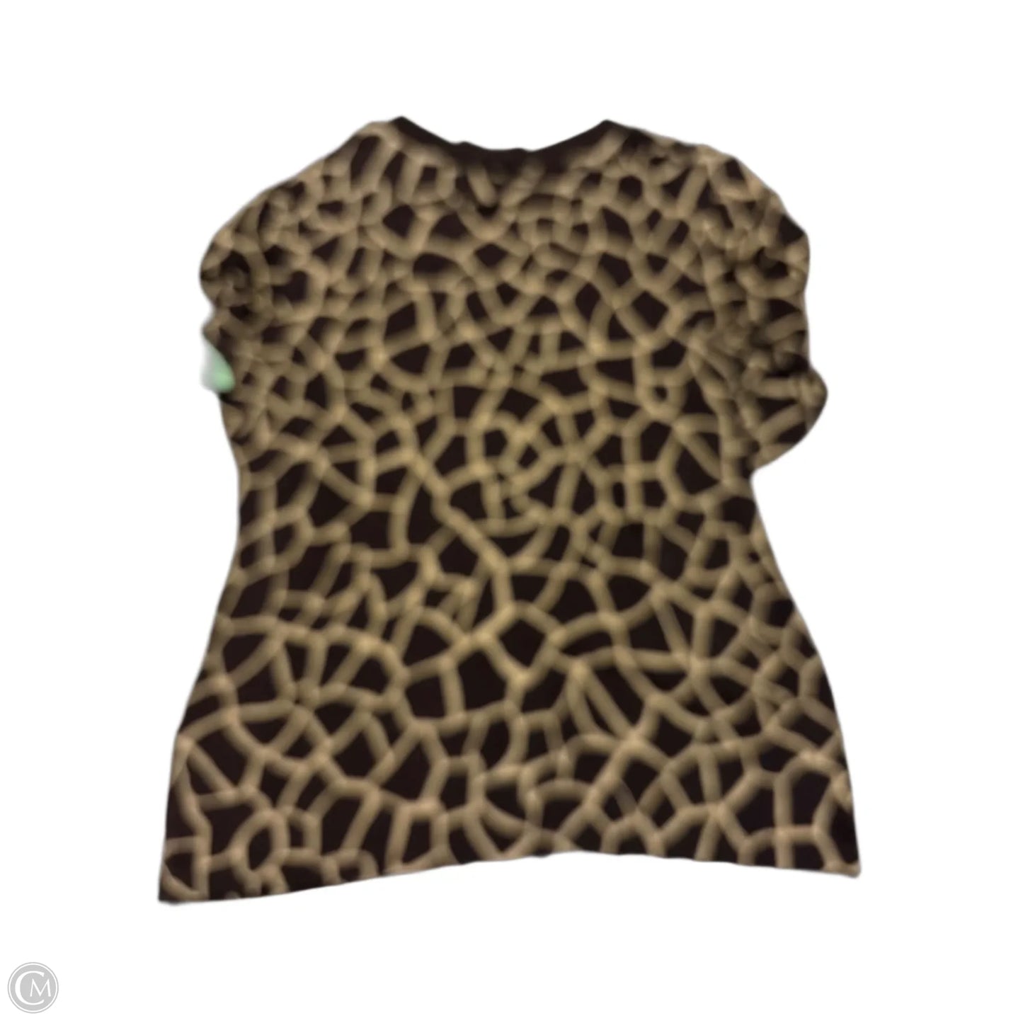 Top 3/4 Sleeve By Chicos In Brown, Size: L