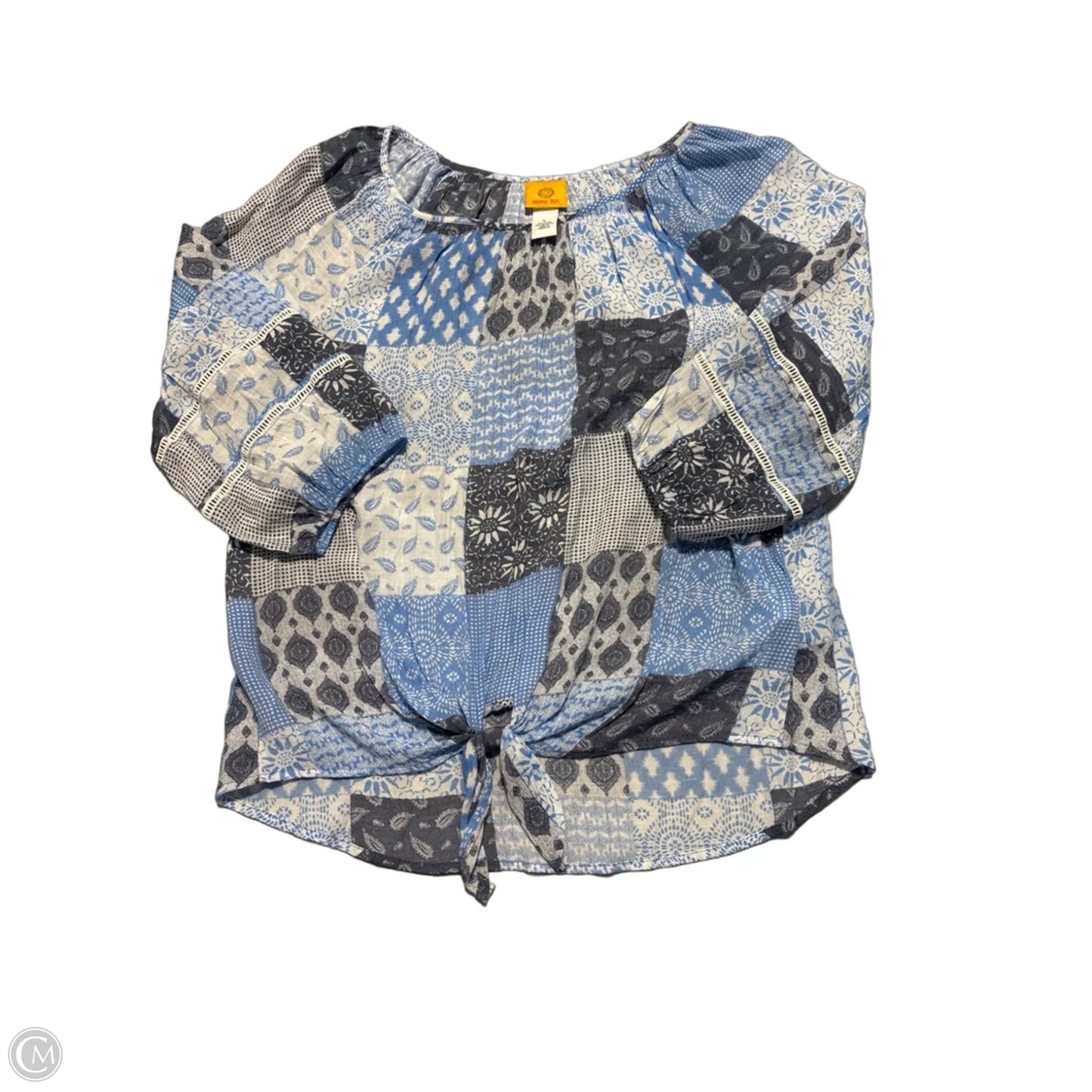 Top 3/4 Sleeve By Ruby Rd In Blue, Size: L