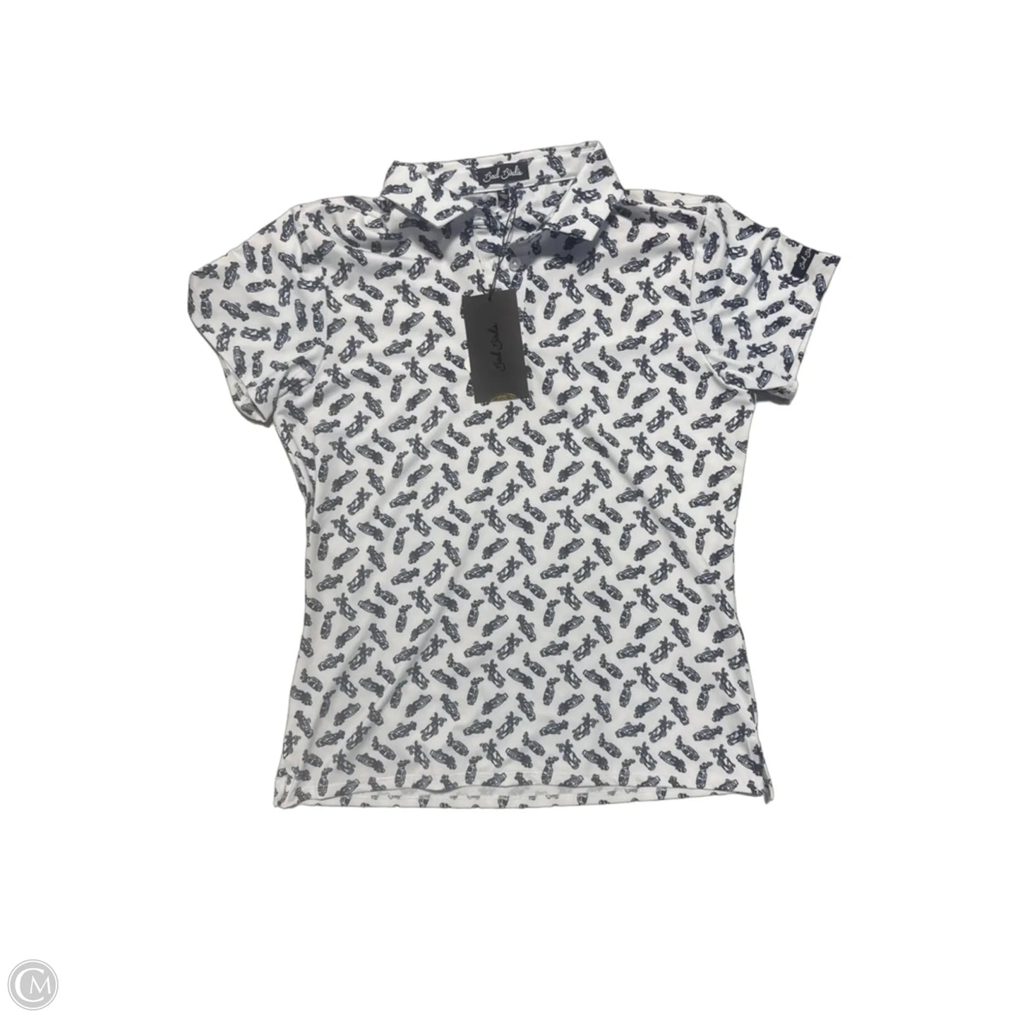 Athletic Top Short Sleeve By Cmc In White, Size: M