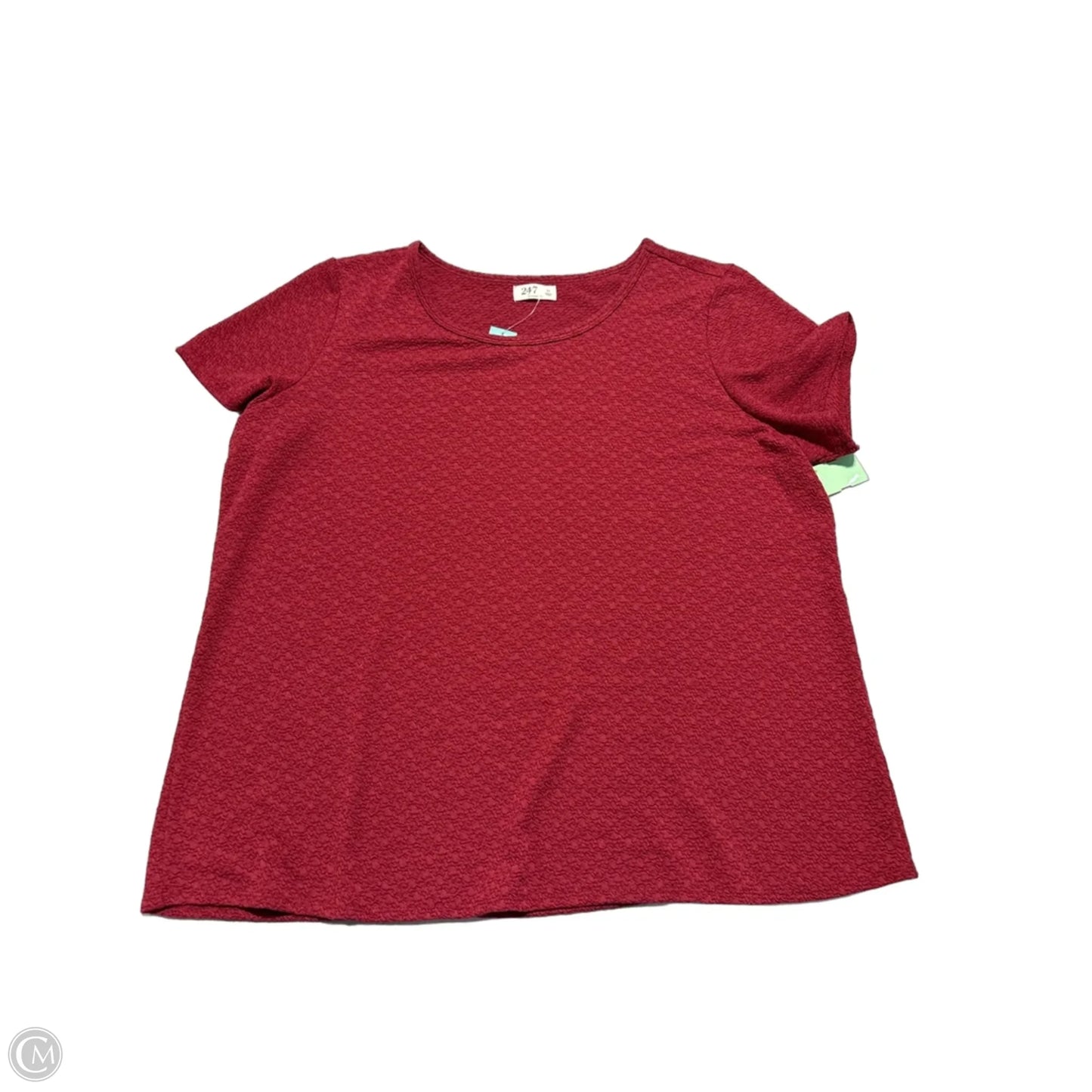 Top Short Sleeve By Maurices In Red, Size: 2x