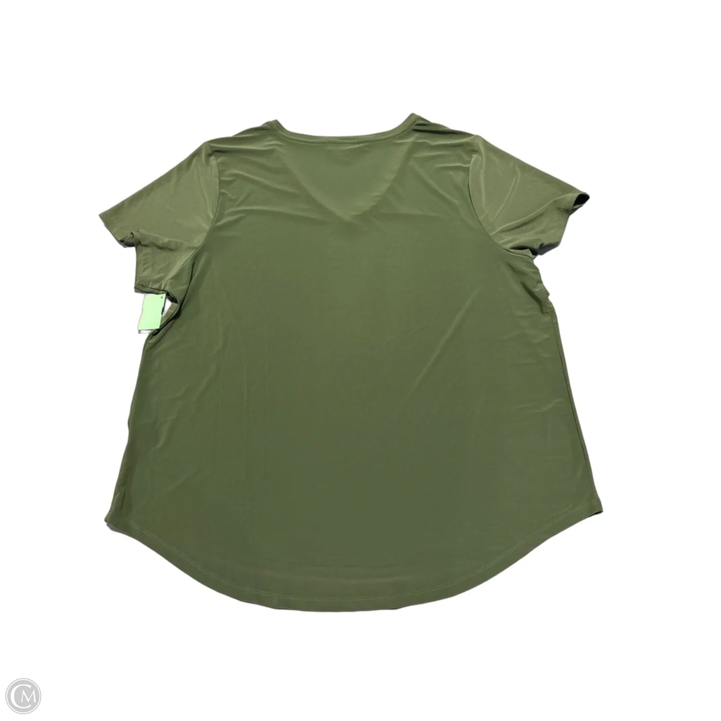 Top Short Sleeve By Cmc In Green, Size: 2x
