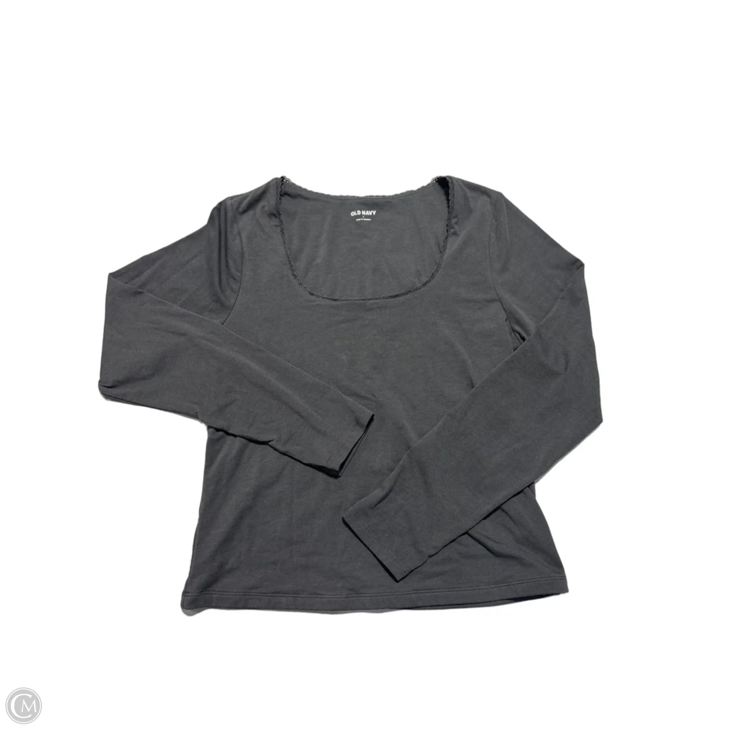 Top Long Sleeve By Old Navy In Grey, Size: L