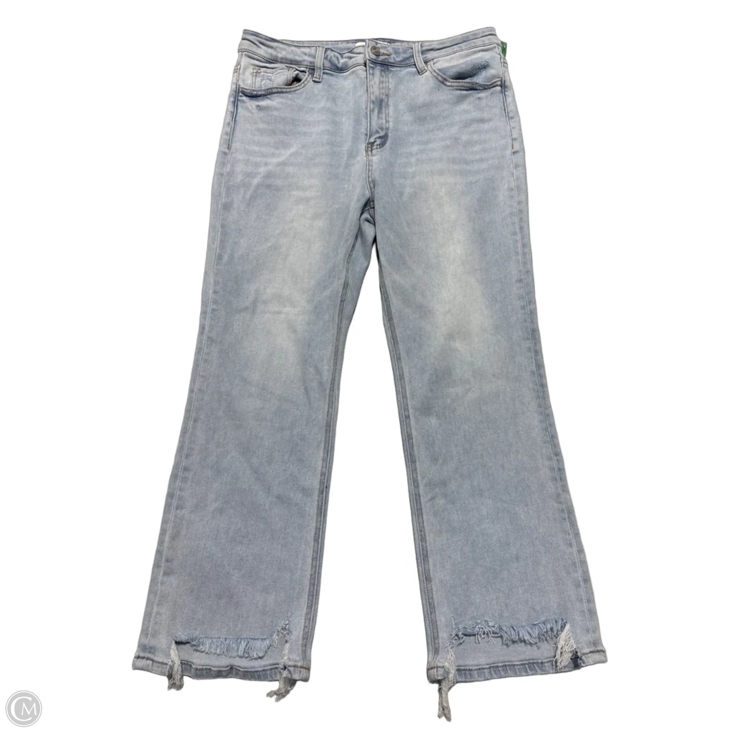 Jeans Straight By Vervet In Blue Denim, Size: 14