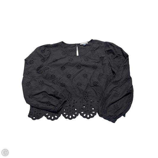 Top Long Sleeve By American Eagle In Black, Size: Xl