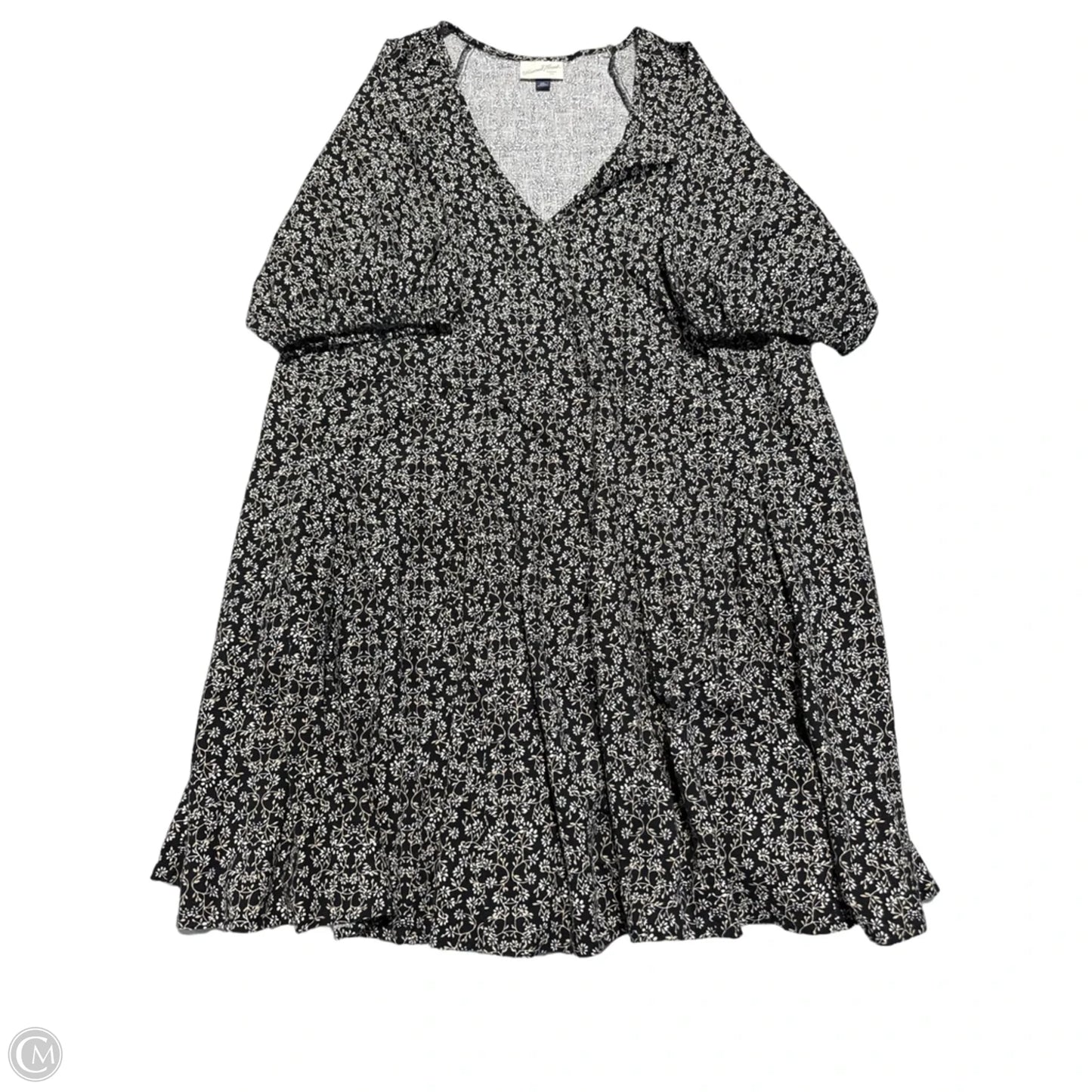 Dress Casual Midi By Universal Thread In Black & White, Size: Xxl