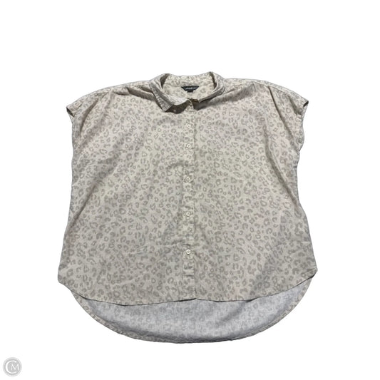 Top Short Sleeve By Eddie Bauer In Animal Print, Size: Xl