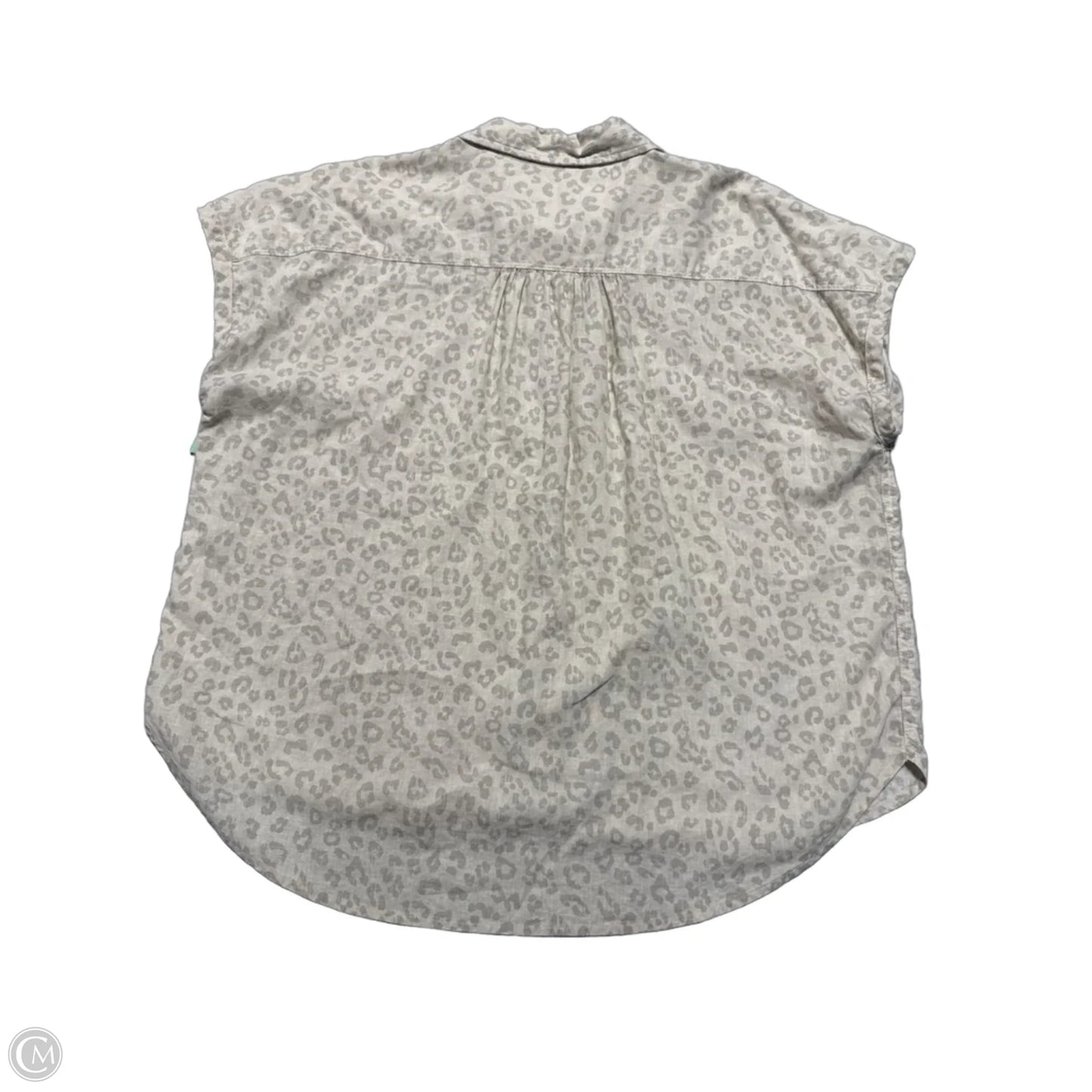 Top Short Sleeve By Eddie Bauer In Animal Print, Size: Xl