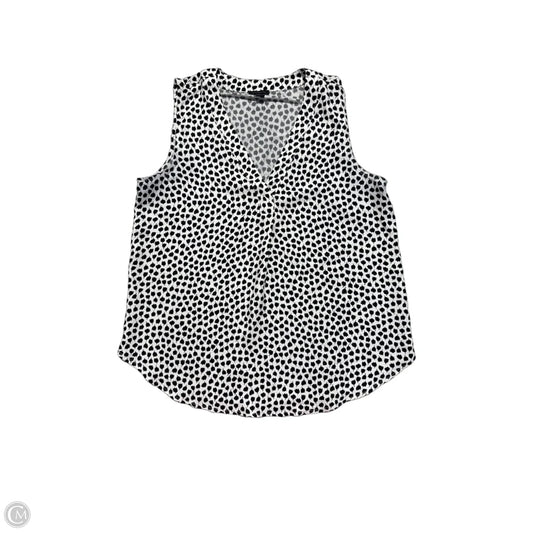 Tank Top By Ann Taylor In Black & White, Size: S