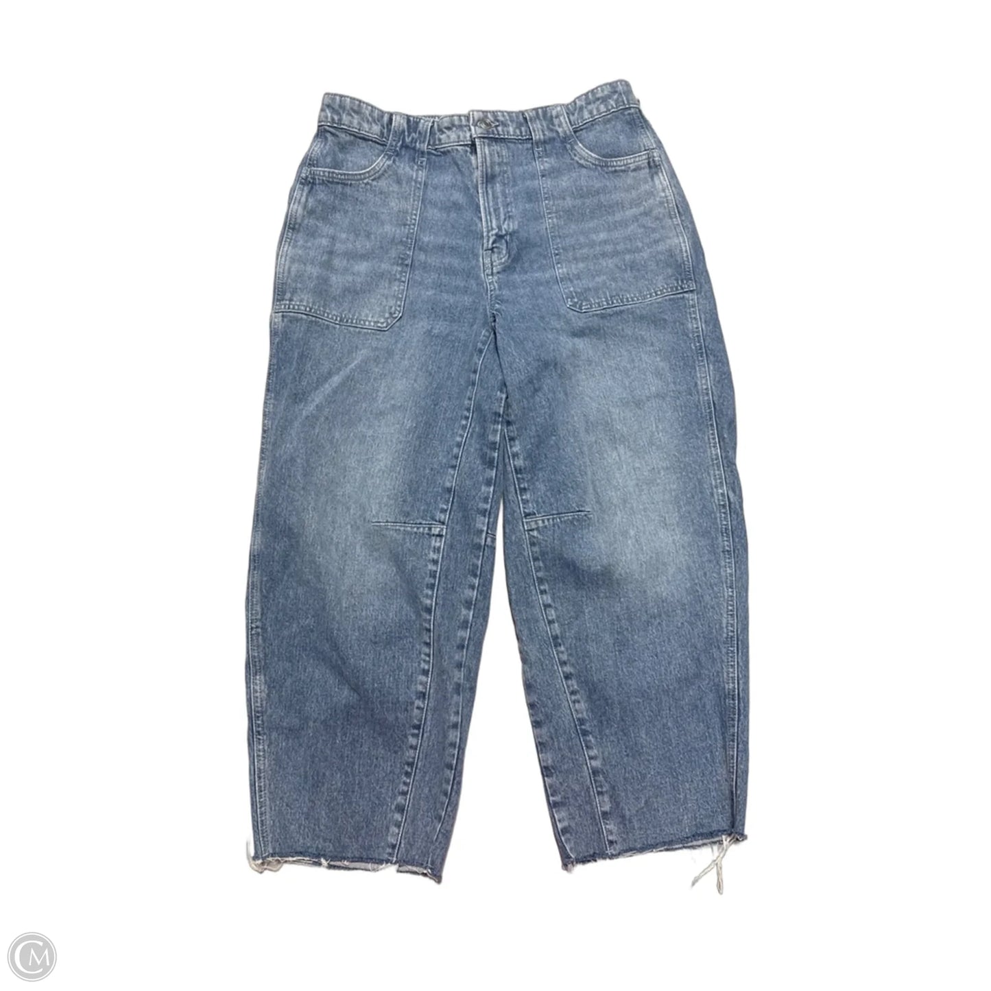 Jeans Wide Leg By Free Assembly In Blue Denim, Size: 12