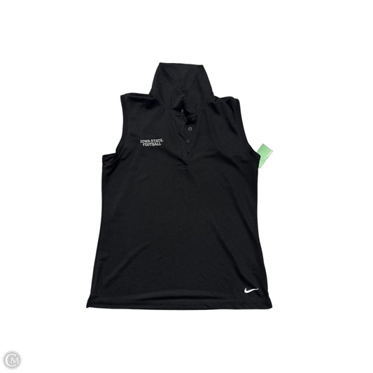 Top Sleeveless By Nike In Black, Size: S