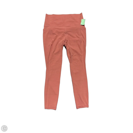 Athletic Leggings By Athleta In Pink, Size: M