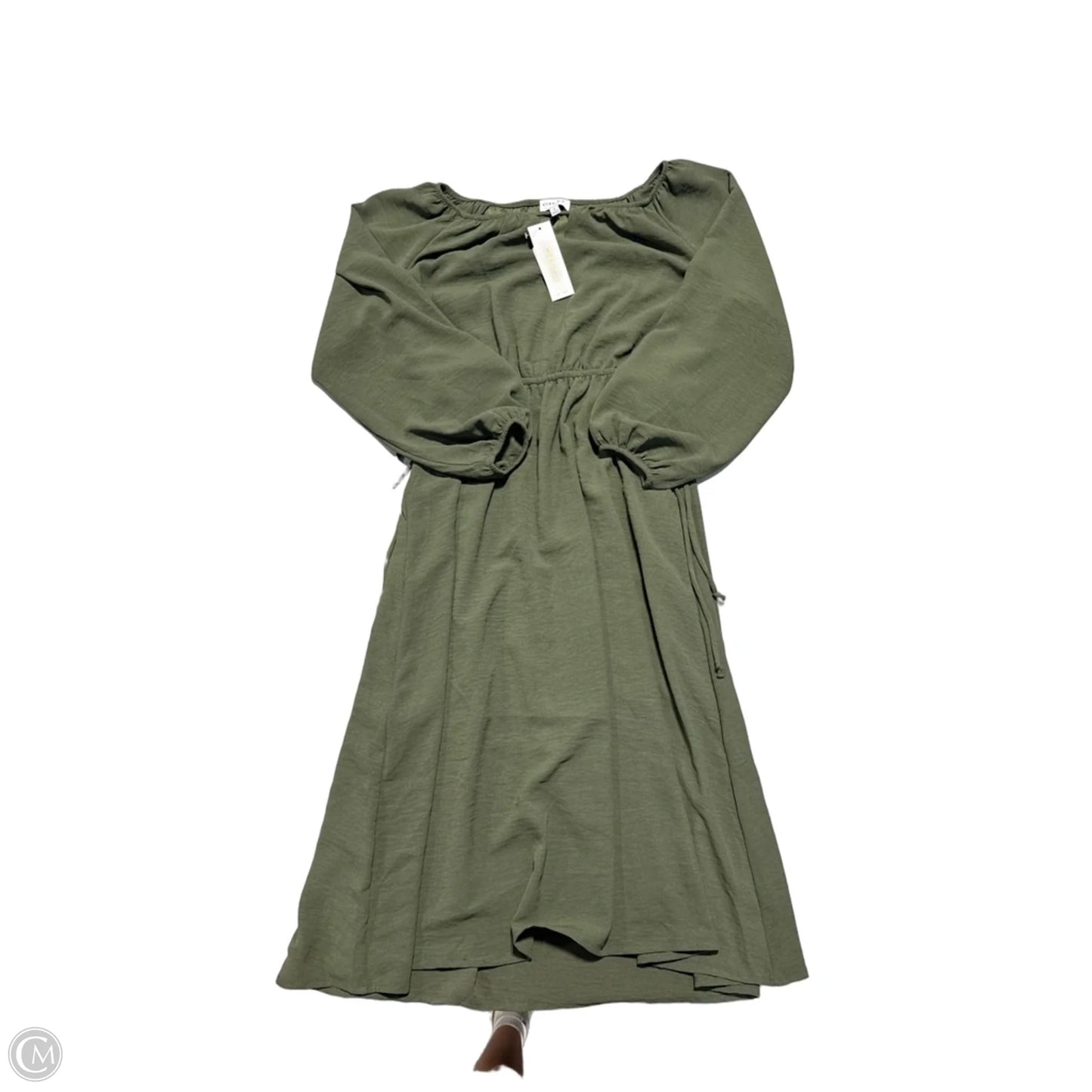 Dress Casual Midi By Gilli In Green, Size: M
