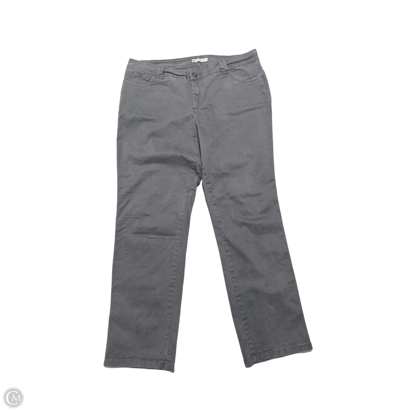 Jeans Straight By Lee In Grey, Size: 16
