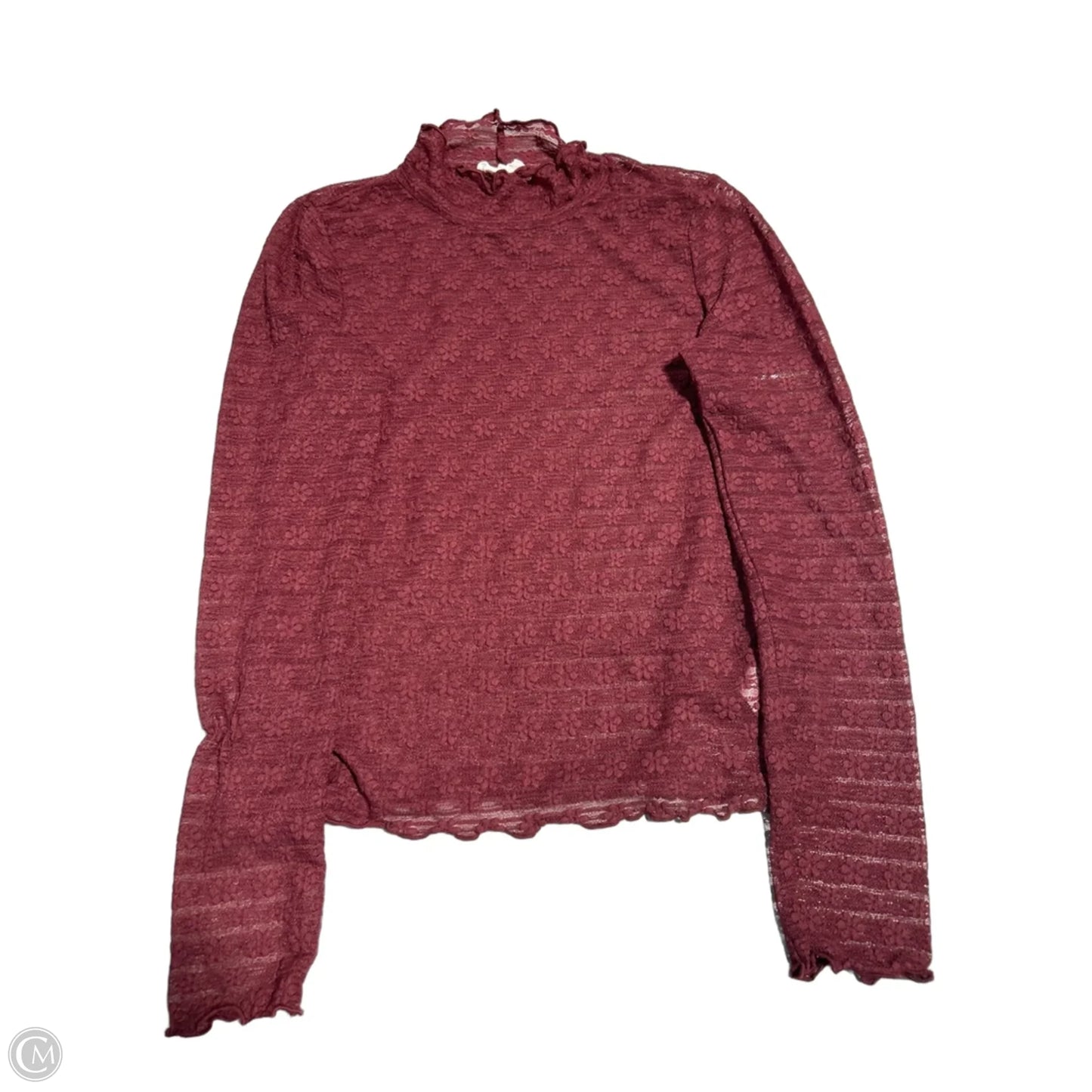 Top Long Sleeve By Mittoshop In Red, Size: M