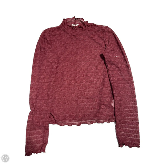 Top Long Sleeve By Mittoshop In Red, Size: M