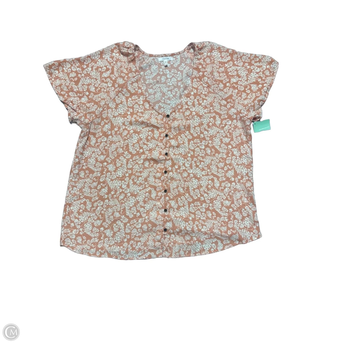 Top Short Sleeve By Maurices In Orange, Size: Xl