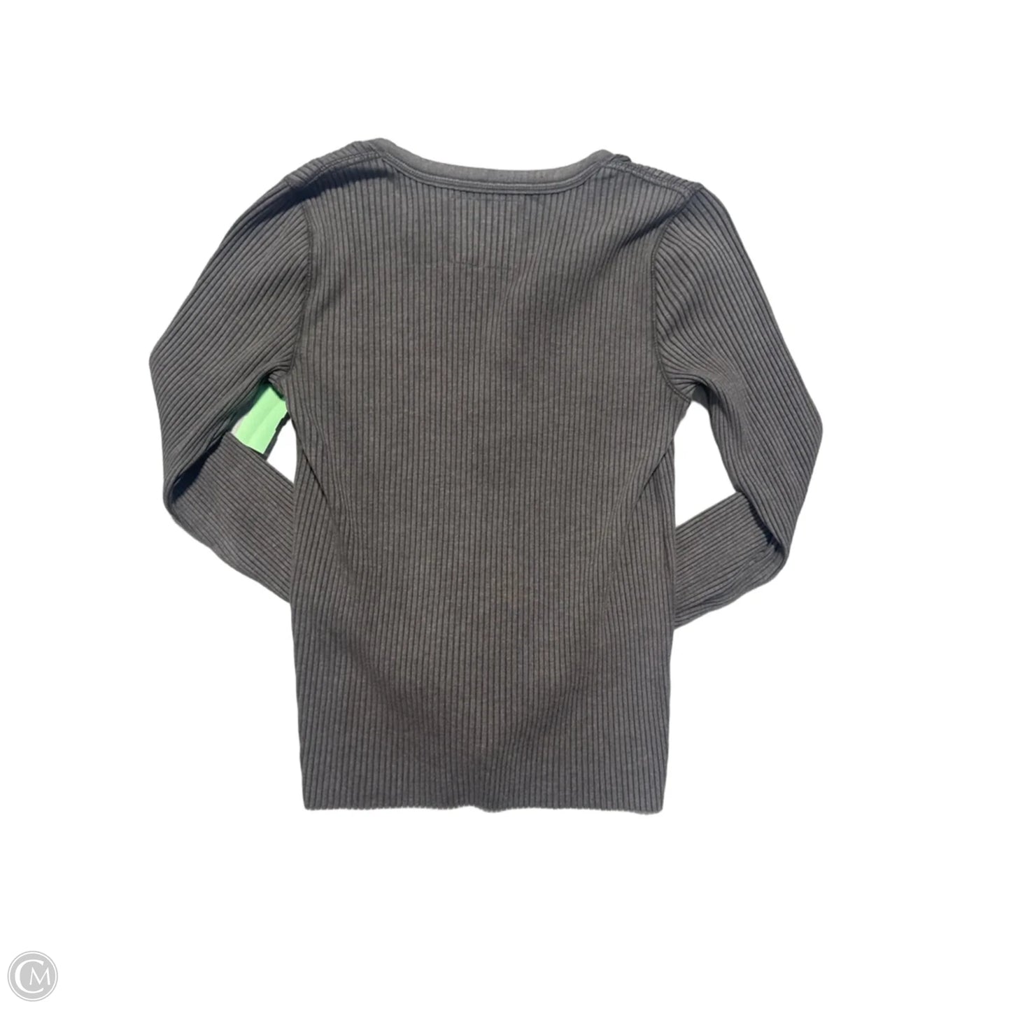 Top Long Sleeve By Aerie In Grey, Size: M