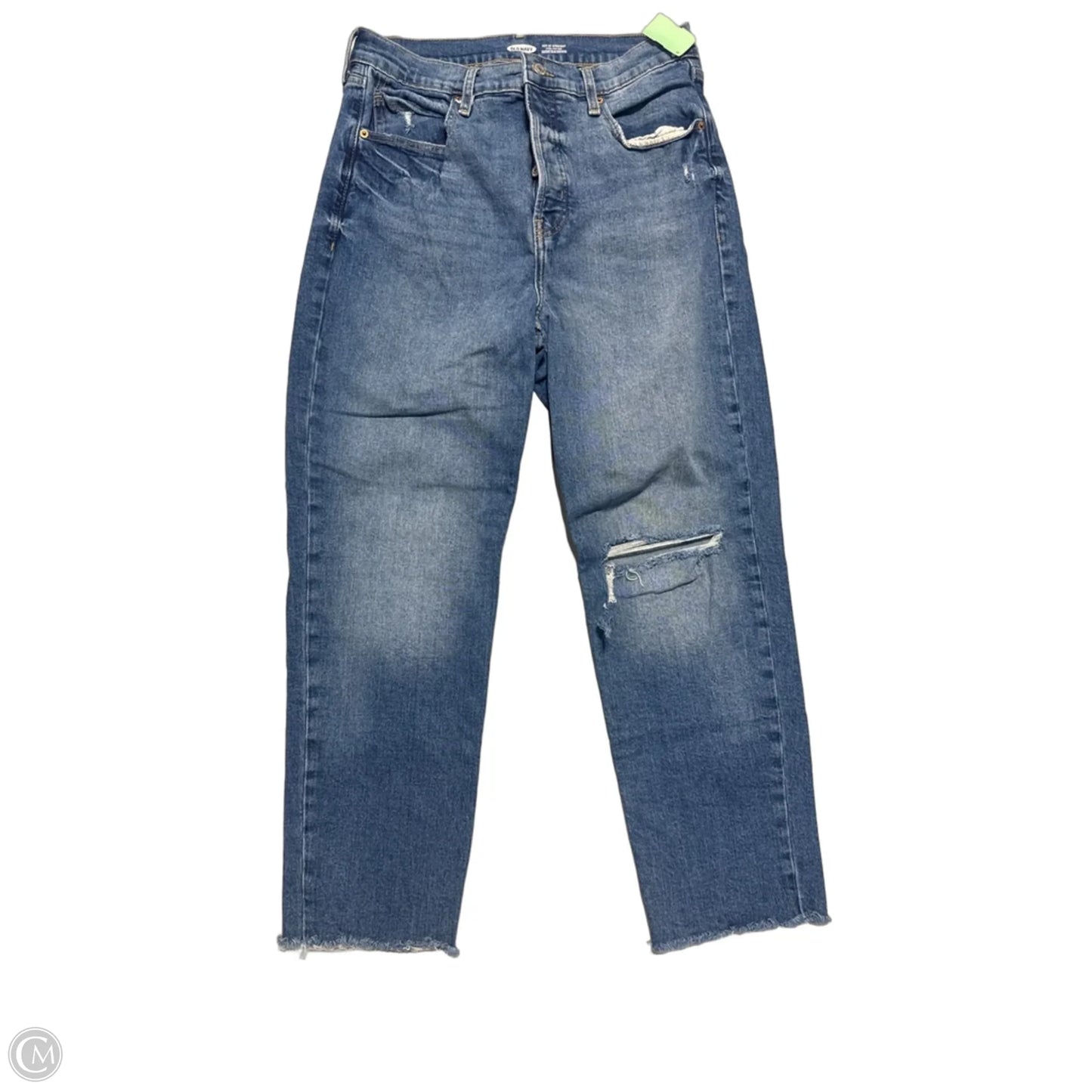 Jeans Straight By Old Navy In Blue Denim, Size: 12