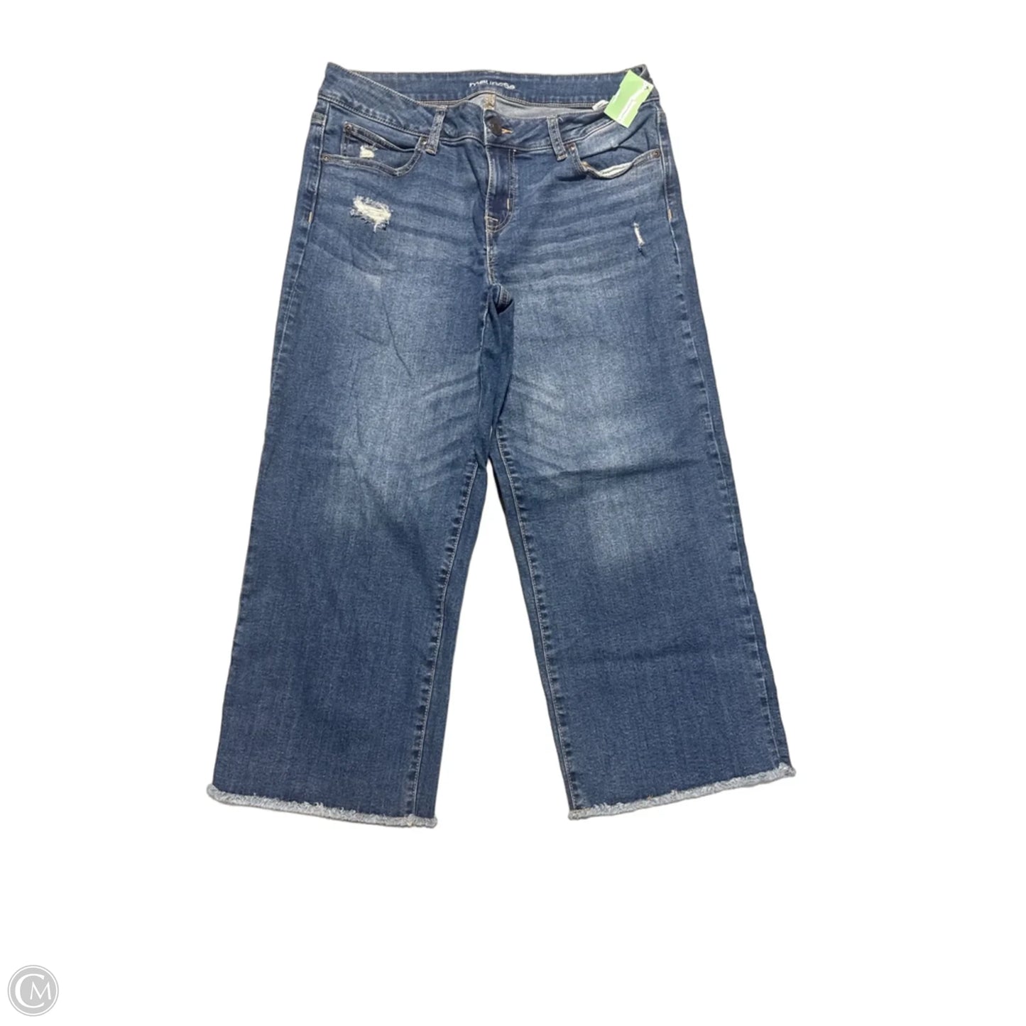 Jeans Wide Leg By Maurices In Blue Denim, Size: 12