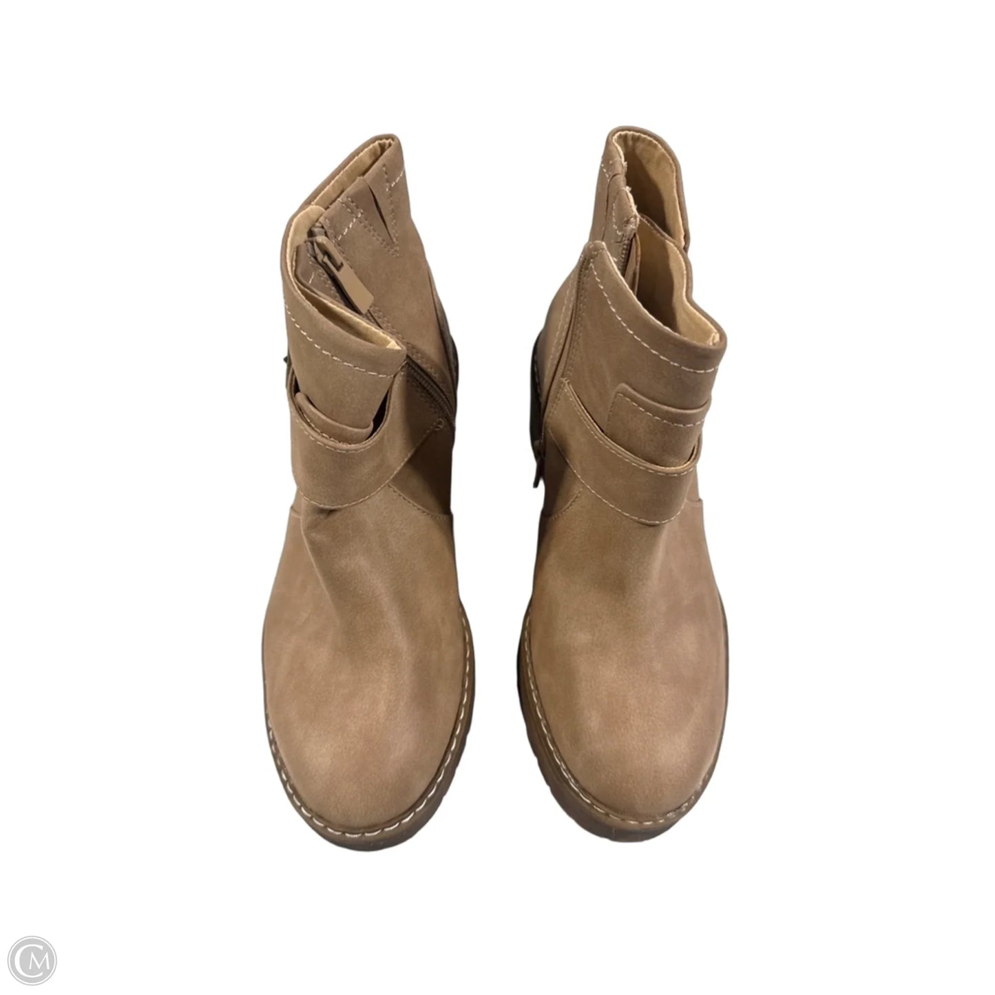 Boots Ankle Heels By Torrid In Tan, Size: 8