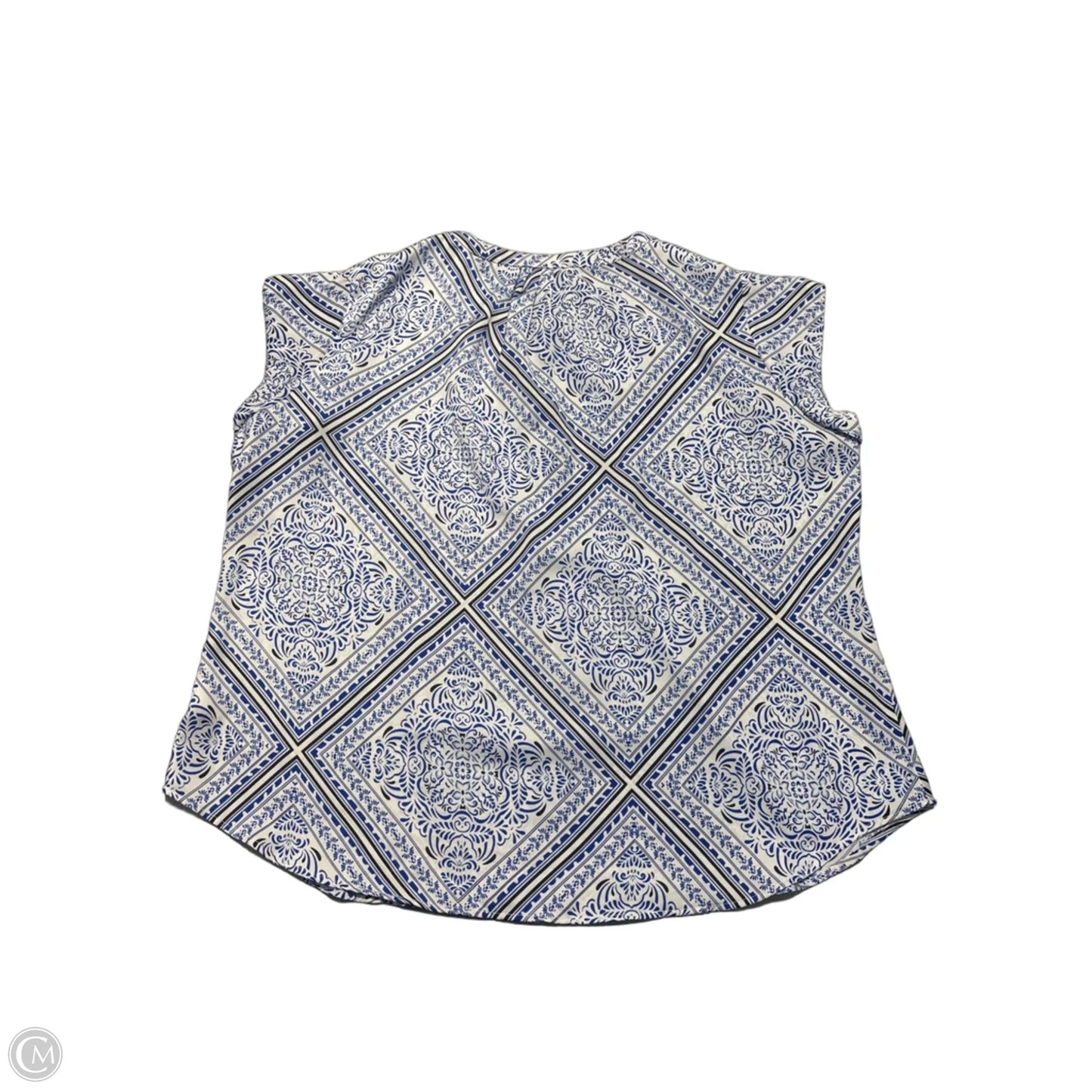 Top Short Sleeve By Liz Claiborne In Floral Print, Size: Xl