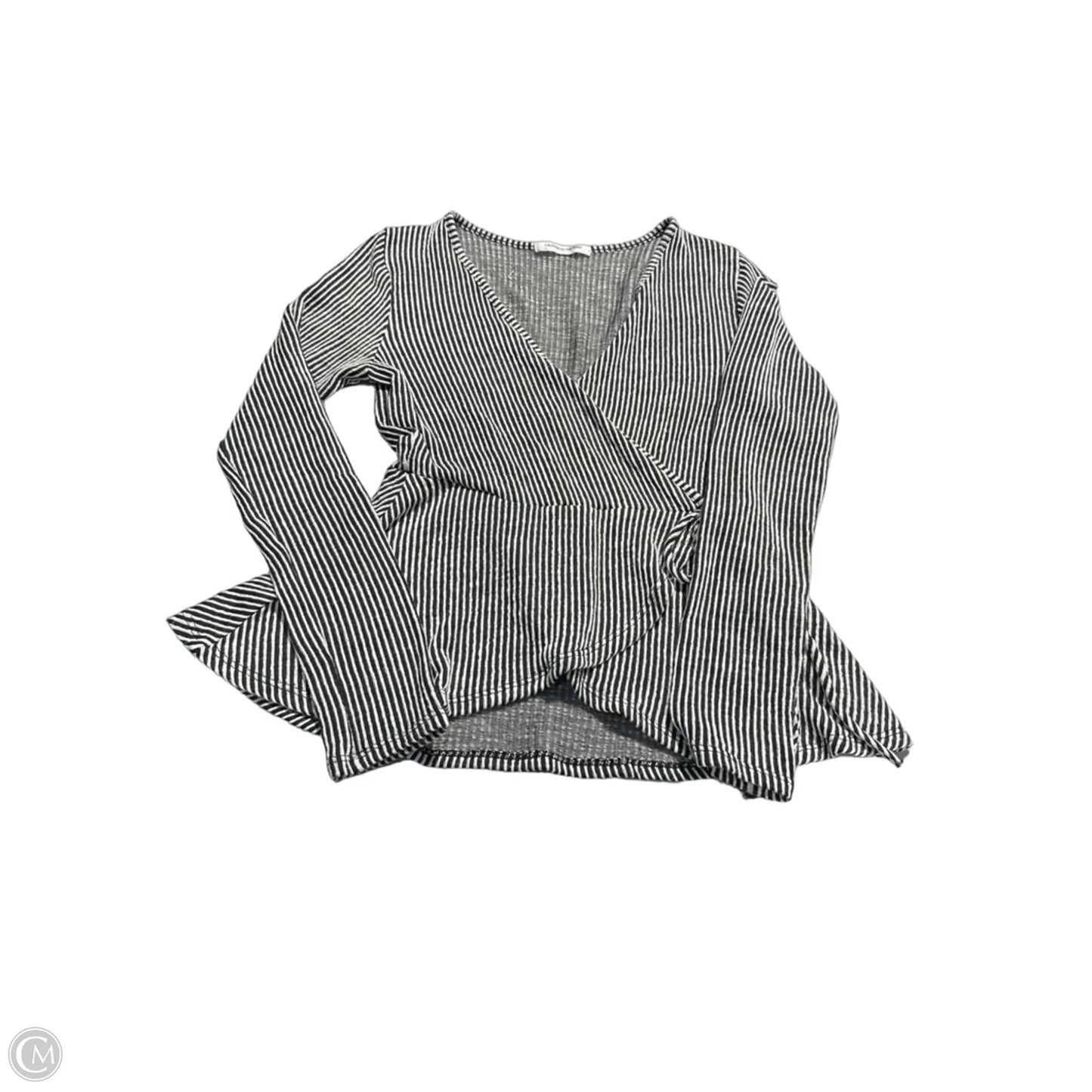 Top Long Sleeve Basic By Caution To The Wind In Black & White, Size: S