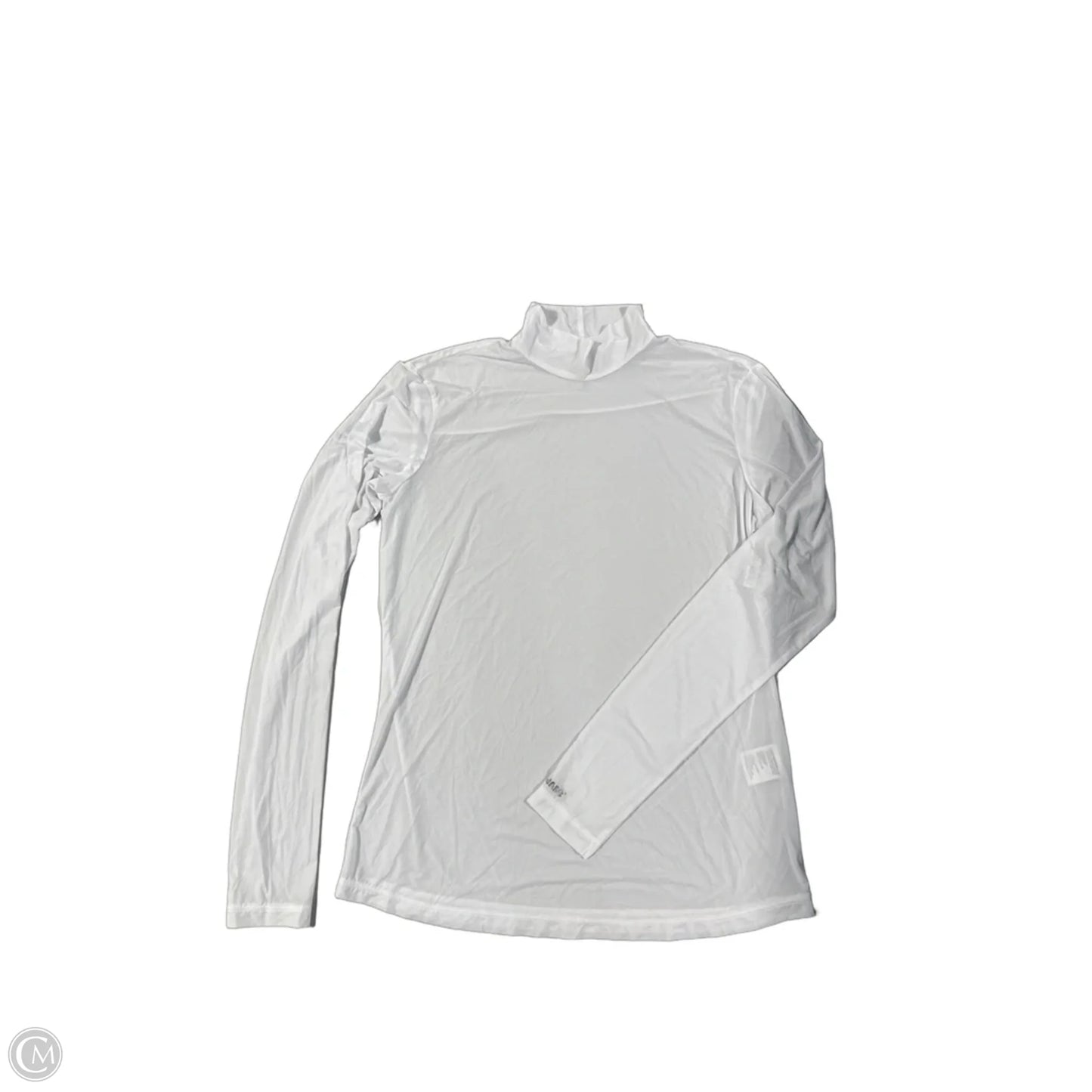 Athletic Top Long Sleeve Collar By Jamie Sadock In White, Size: M