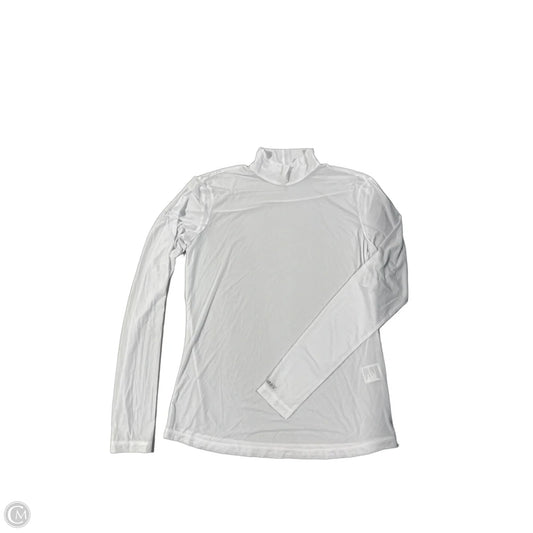 Athletic Top Long Sleeve Collar By Jamie Sadock In White, Size: M