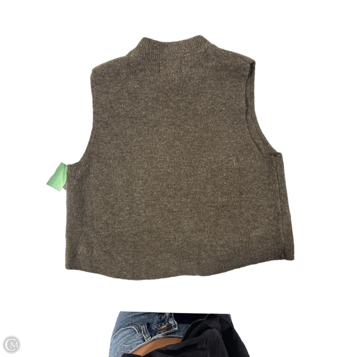 Vest Sweater By Cmc In Brown, Size: S