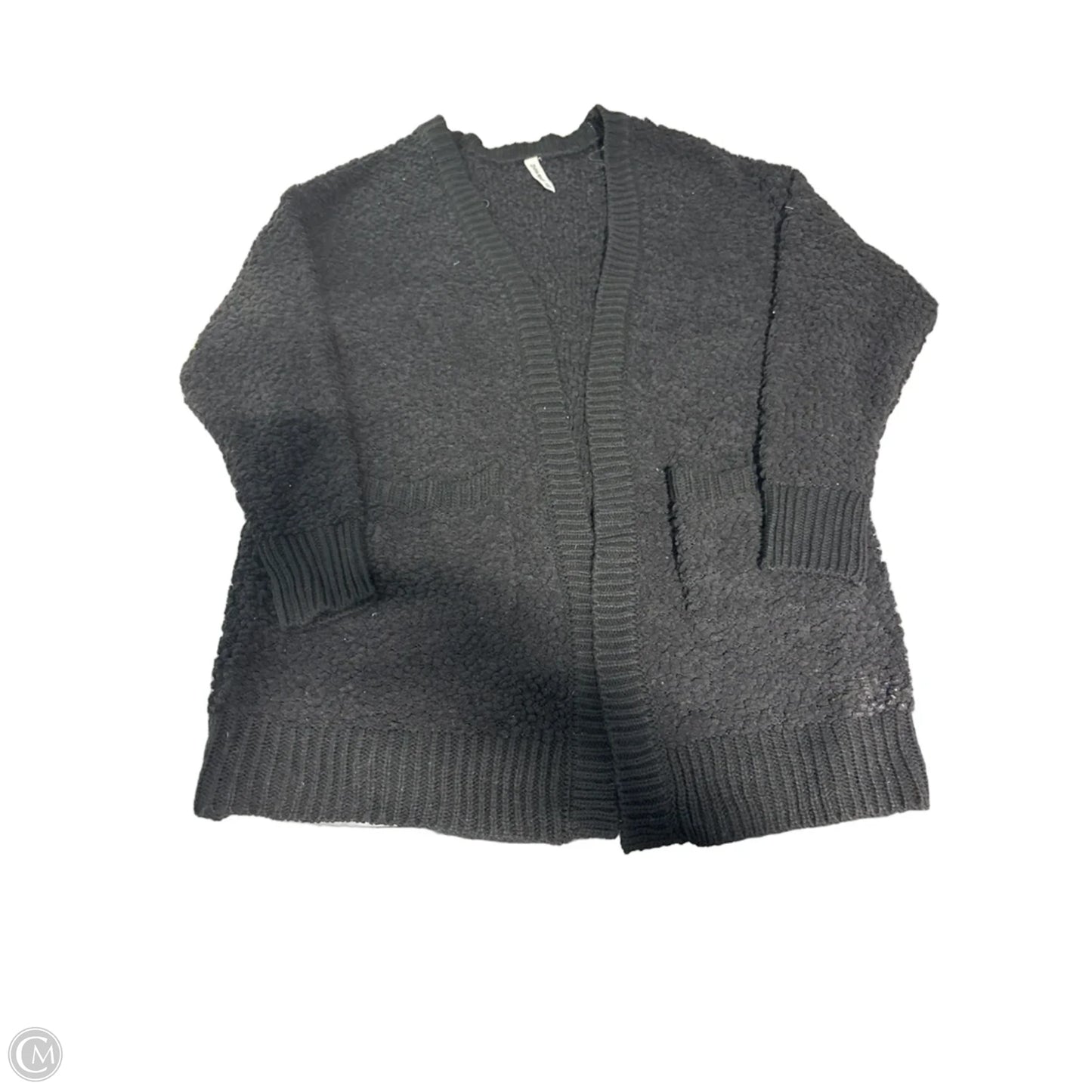 Sweater Cardigan By Zenana In Black, Size: Xl