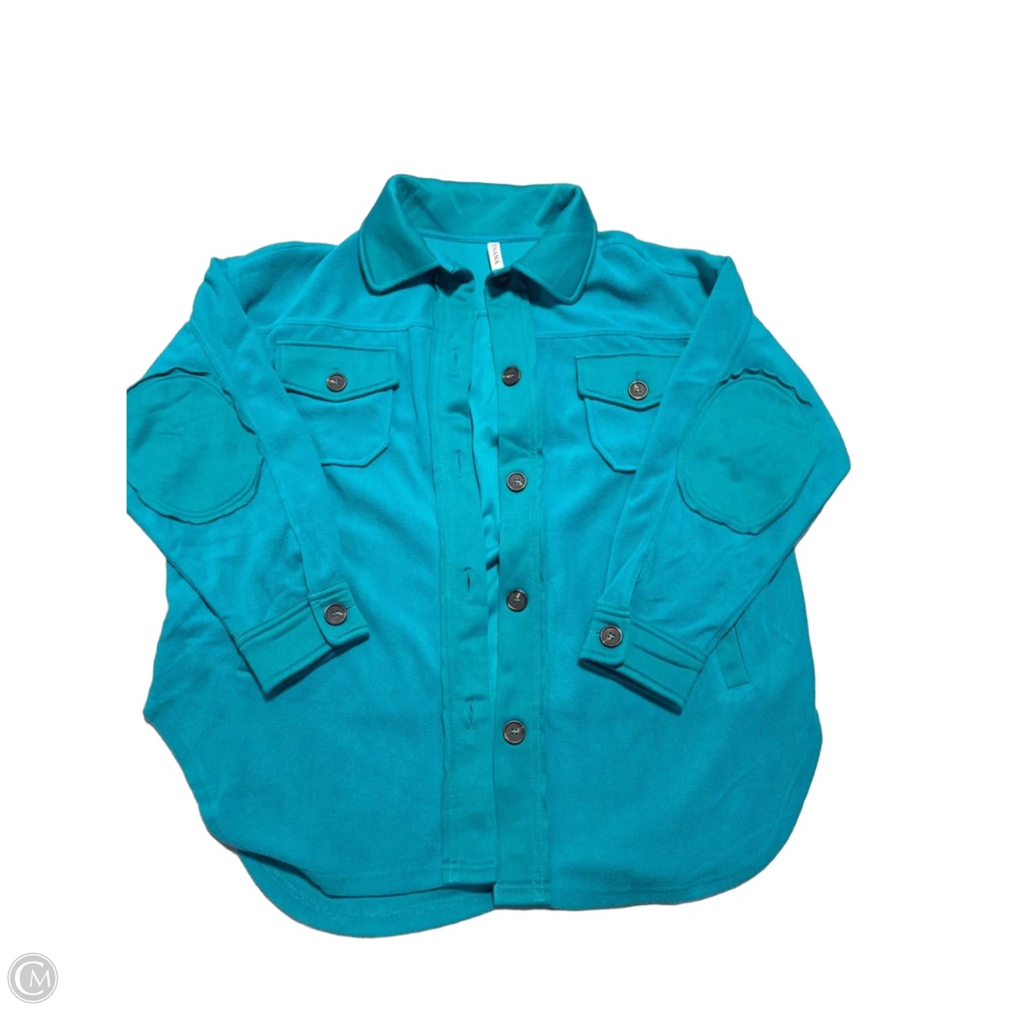 Jacket Other By Zenana In Blue, Size: L
