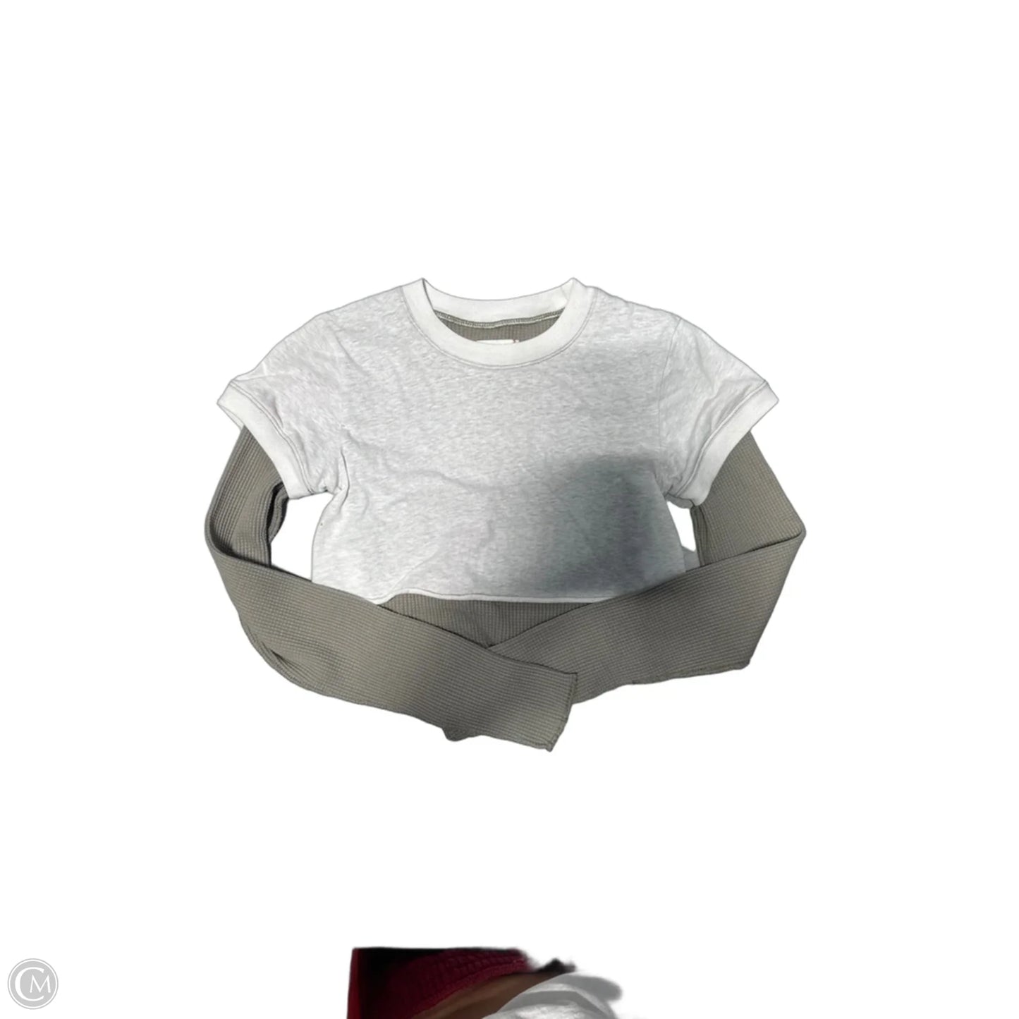 Top Long Sleeve By Bdg In Green & White, Size: Xs