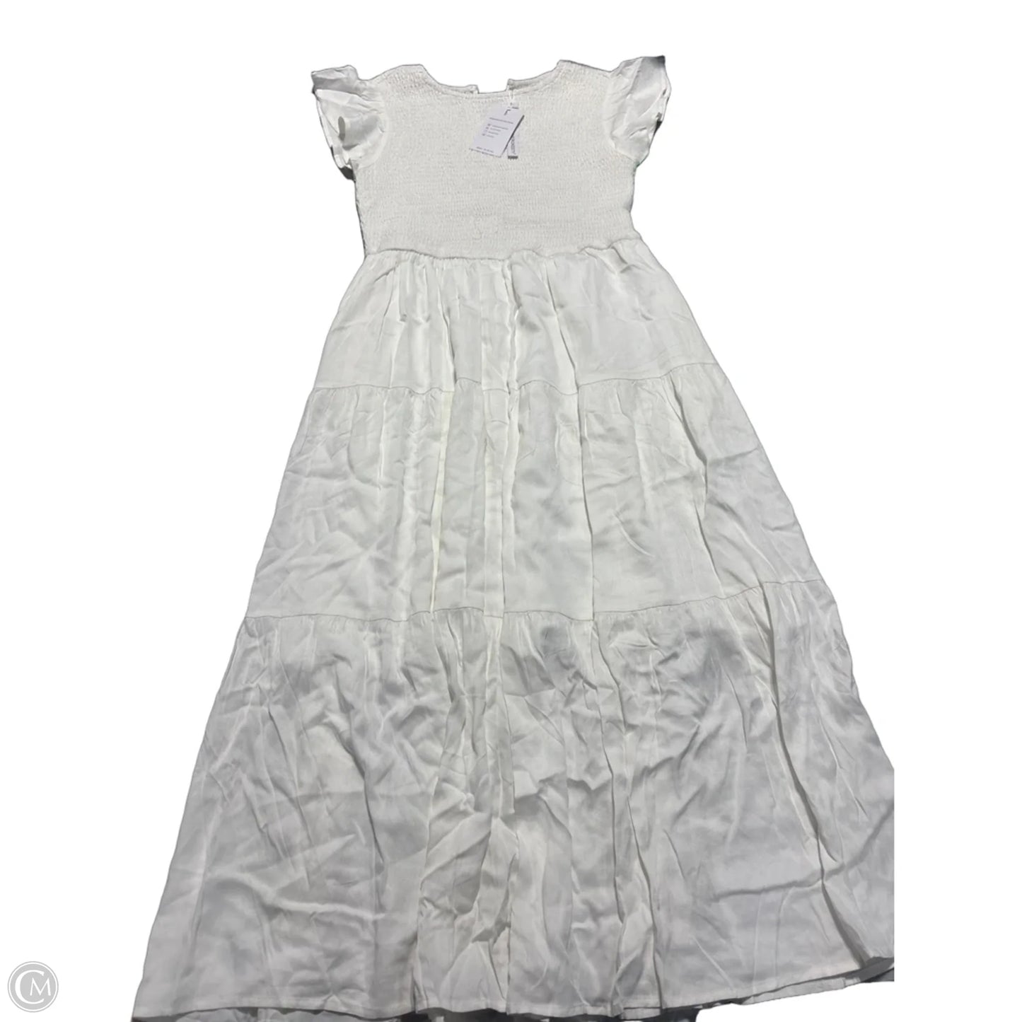Dress Casual Maxi By Merokeety In White, Size: L