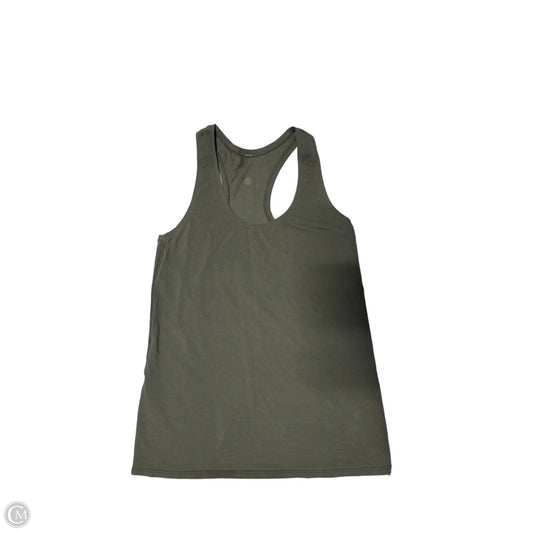Athletic Tank Top By Lululemon In Green, Size: 8