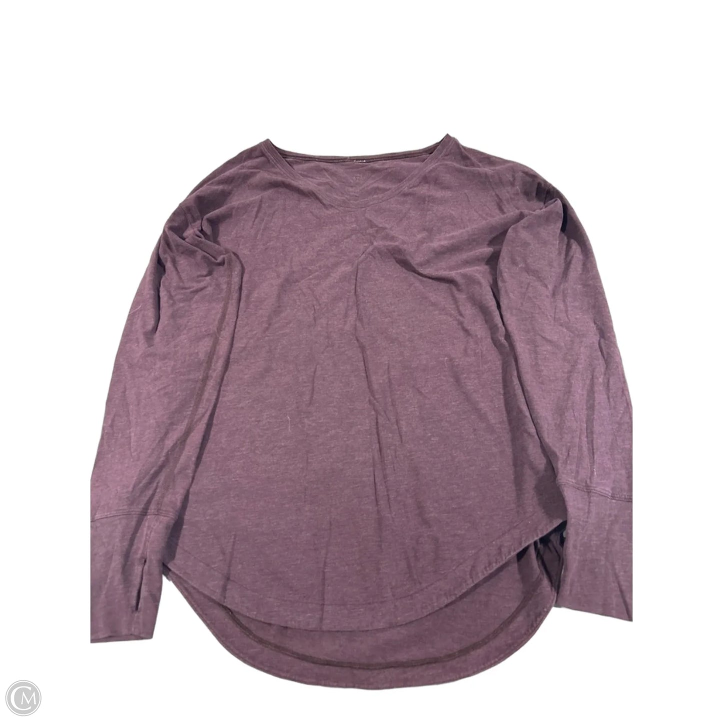 Top Long Sleeve By Lululemon In Purple, Size: 10
