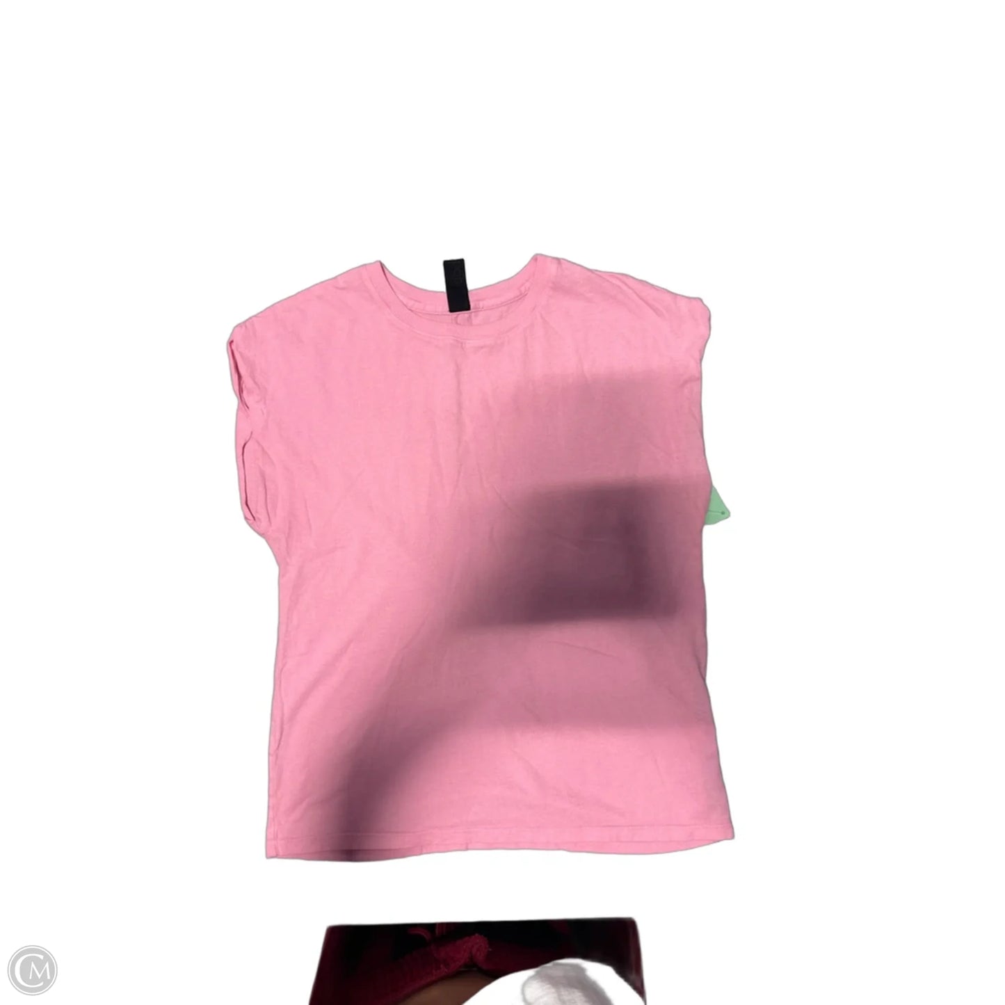 Top Short Sleeve By Bobi In Pink, Size: Xs