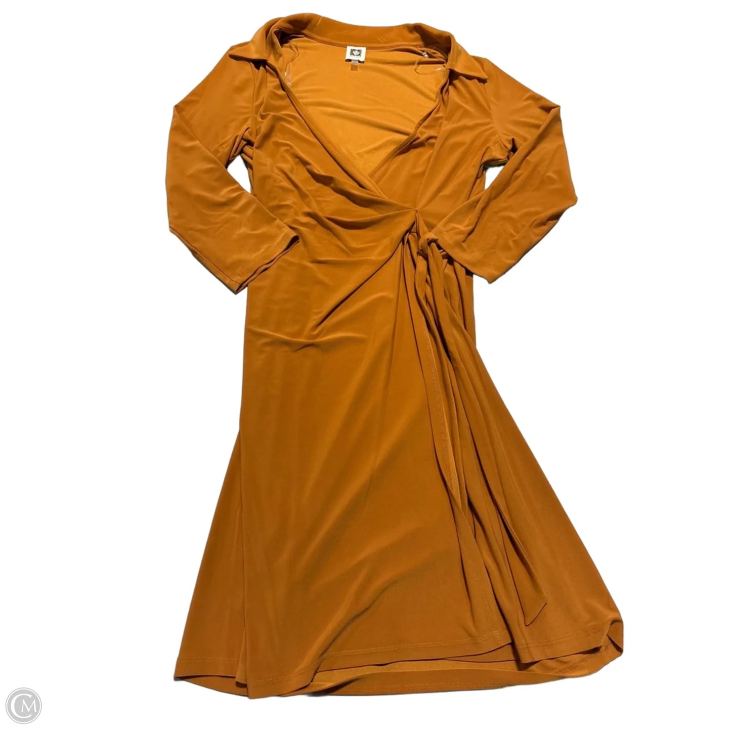Dress Casual Midi By Anne Klein In Orange, Size: 12