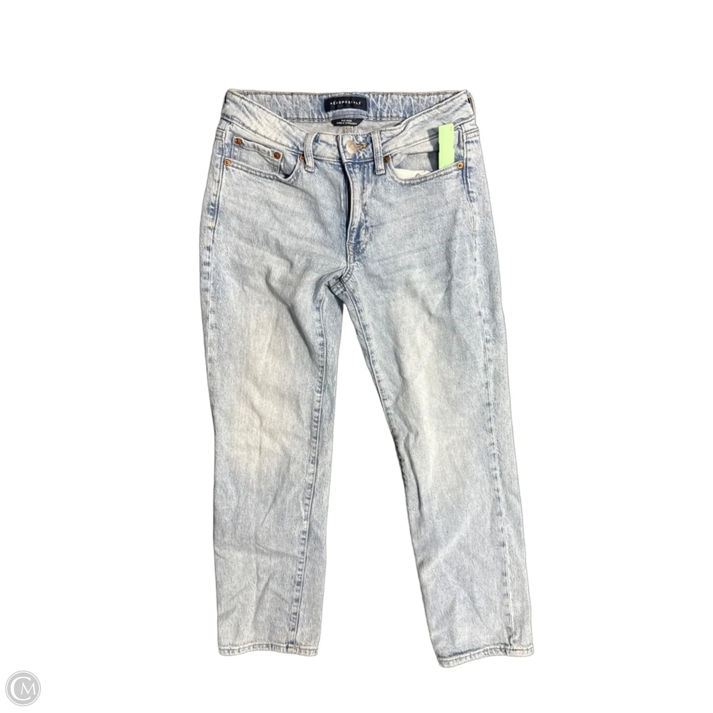 Jeans Straight By Aeropostale In Blue Denim, Size: 2