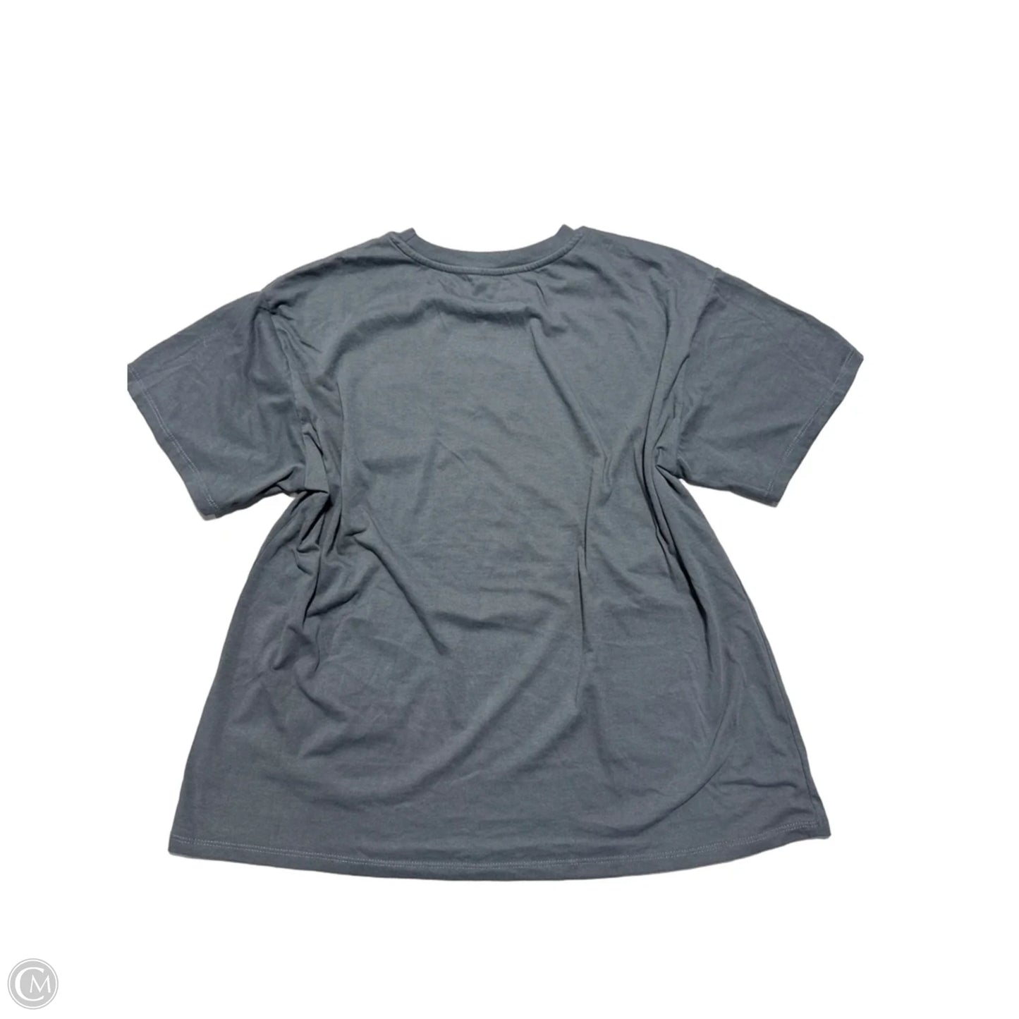 Top Short Sleeve By Disney In Grey, Size: 2x