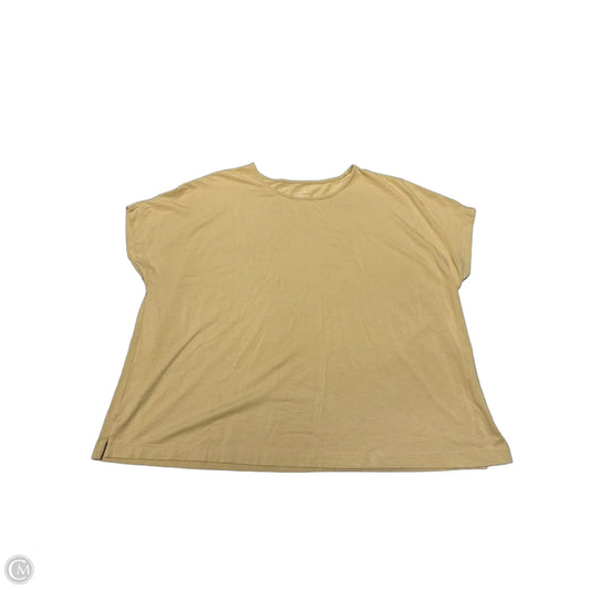 Top Short Sleeve By J. Jill In Yellow, Size: Xl