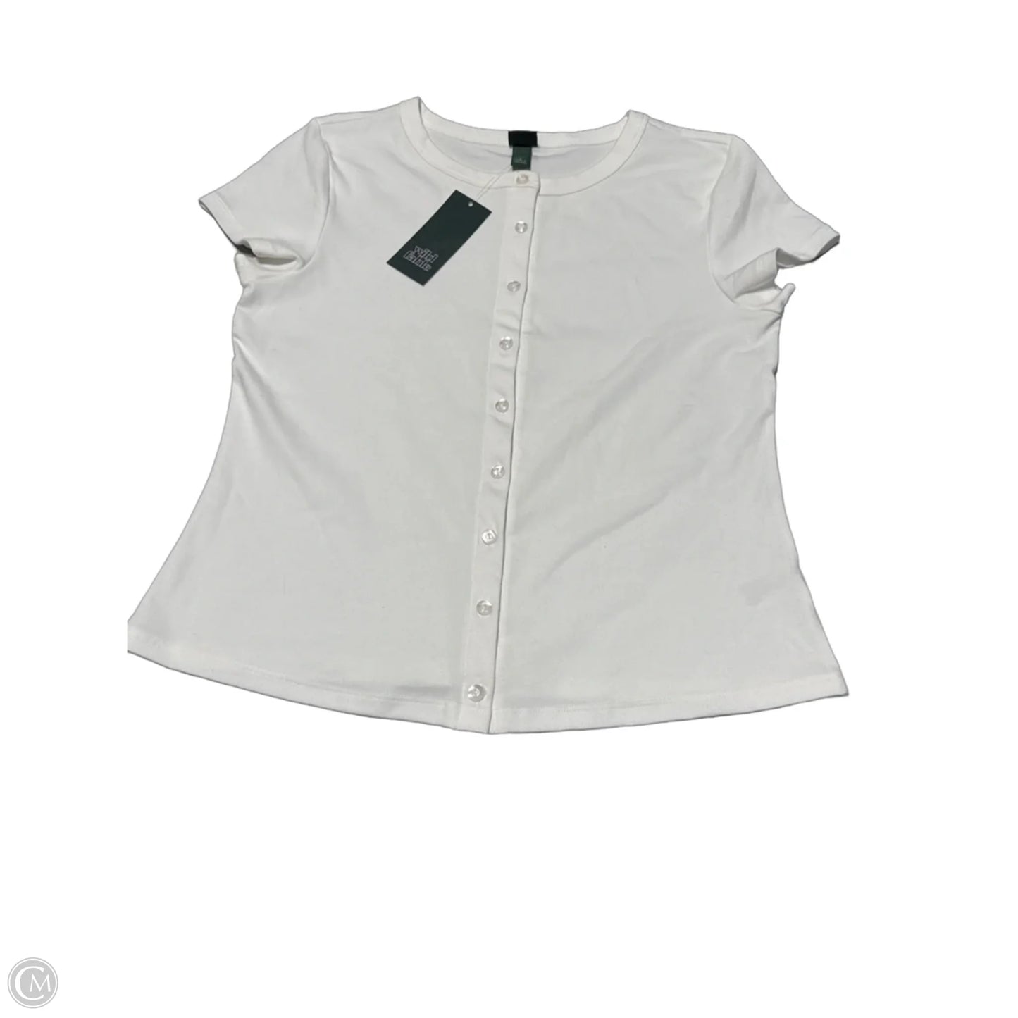 Top Short Sleeve By Wild Fable In White, Size: L
