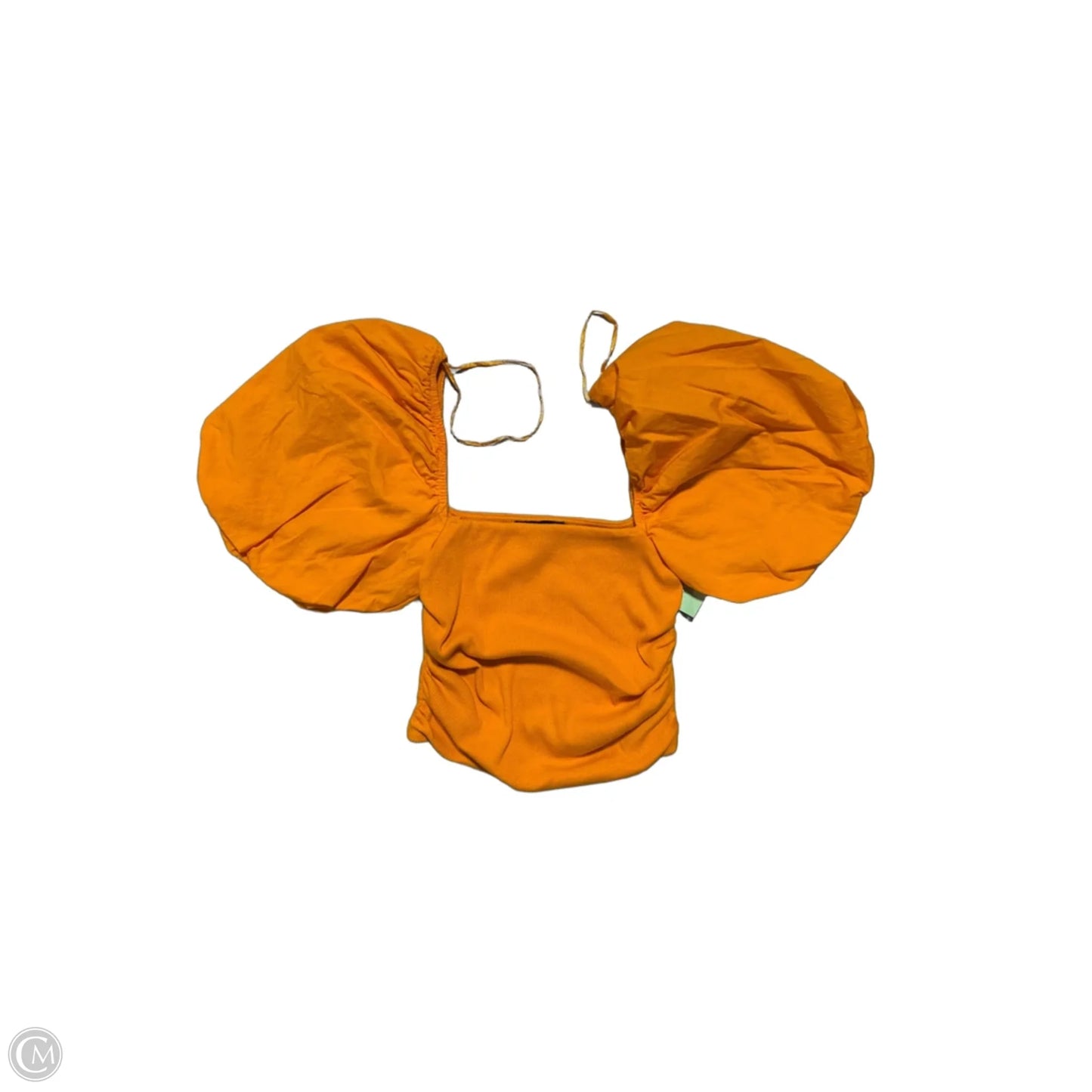 Top Short Sleeve By Zara In Orange, Size: S