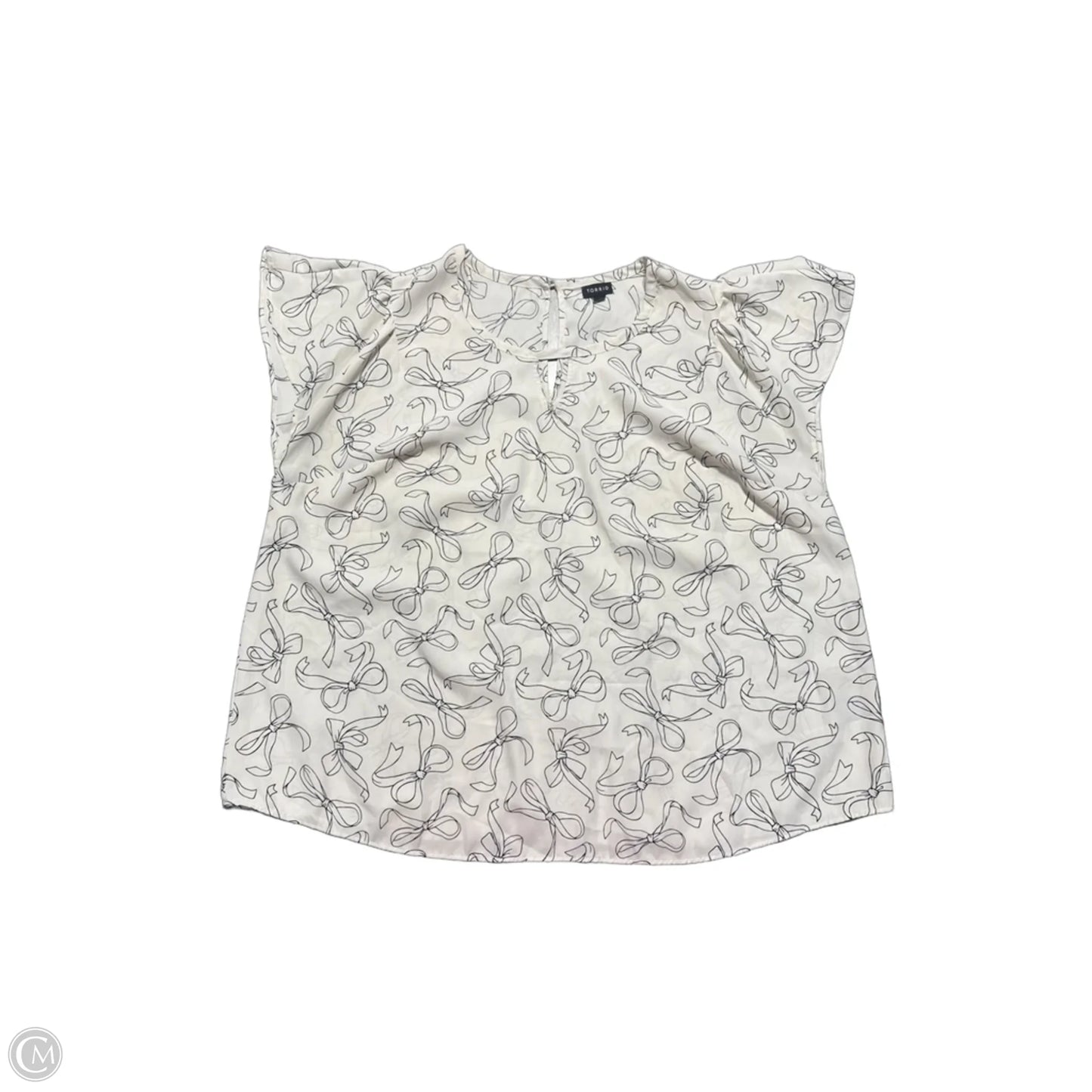 Top Short Sleeve By Torrid In Cream, Size: 2x