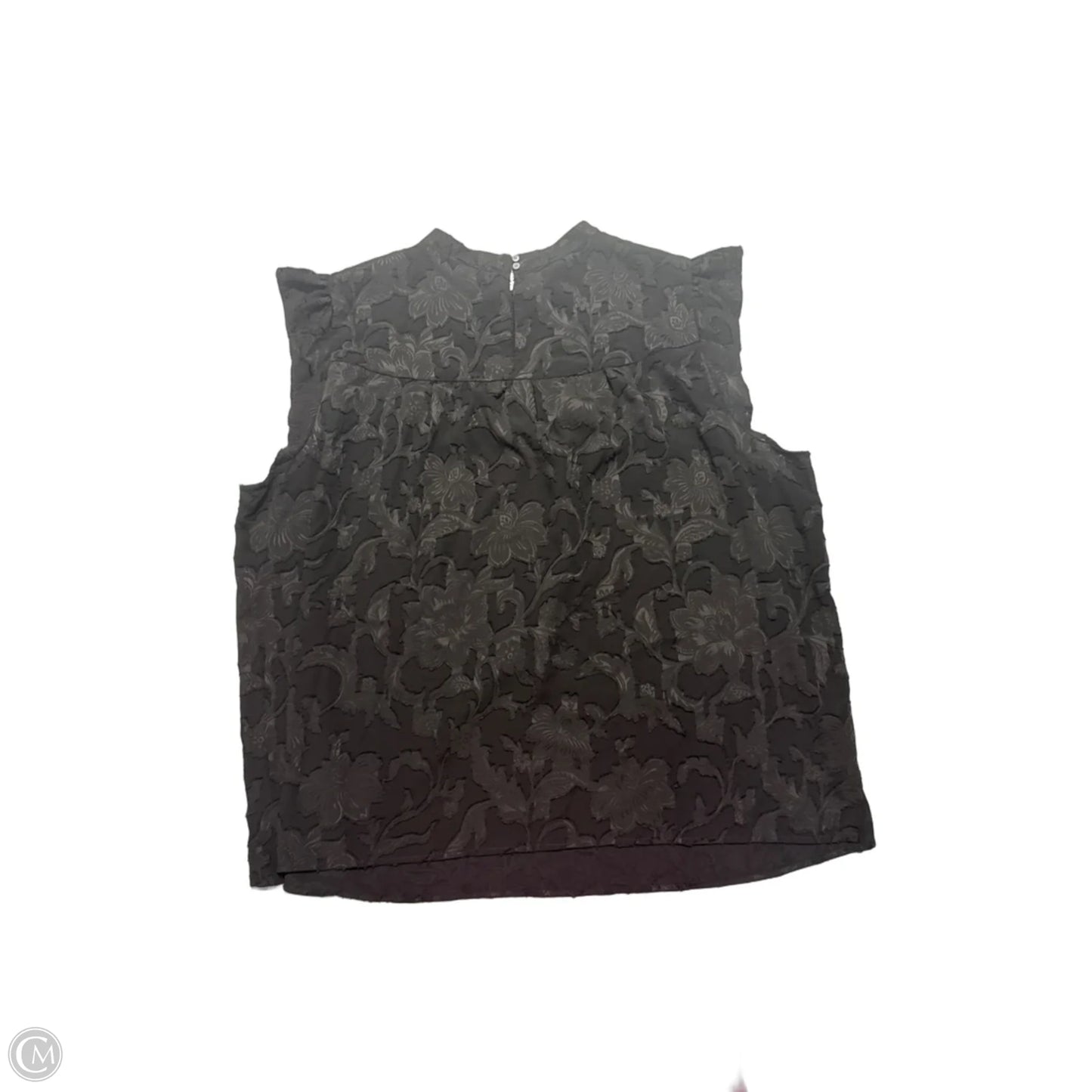 Top Short Sleeve By Loft In Black, Size: 3x