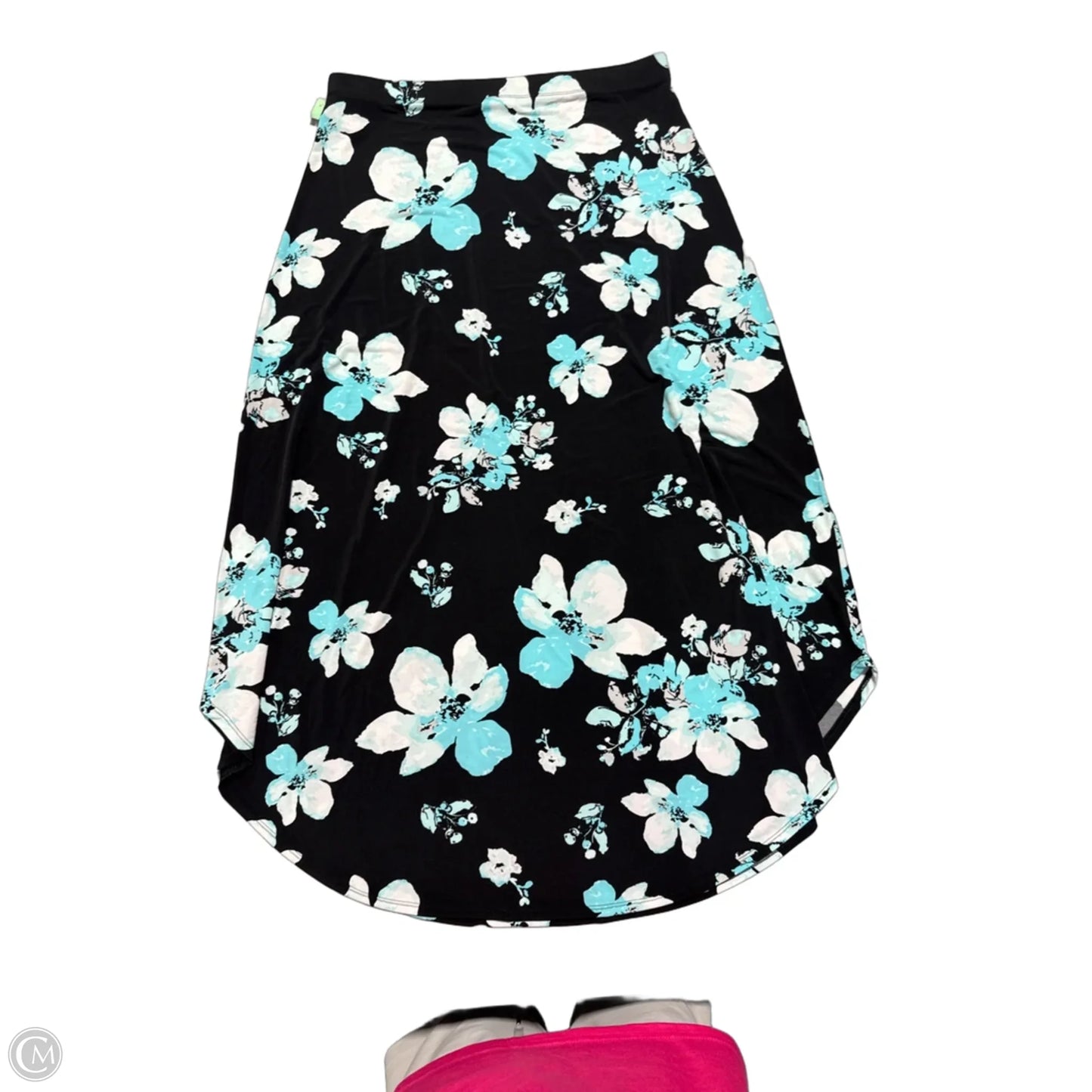 Skirt Maxi By Chicos In Black & Blue, Size: M