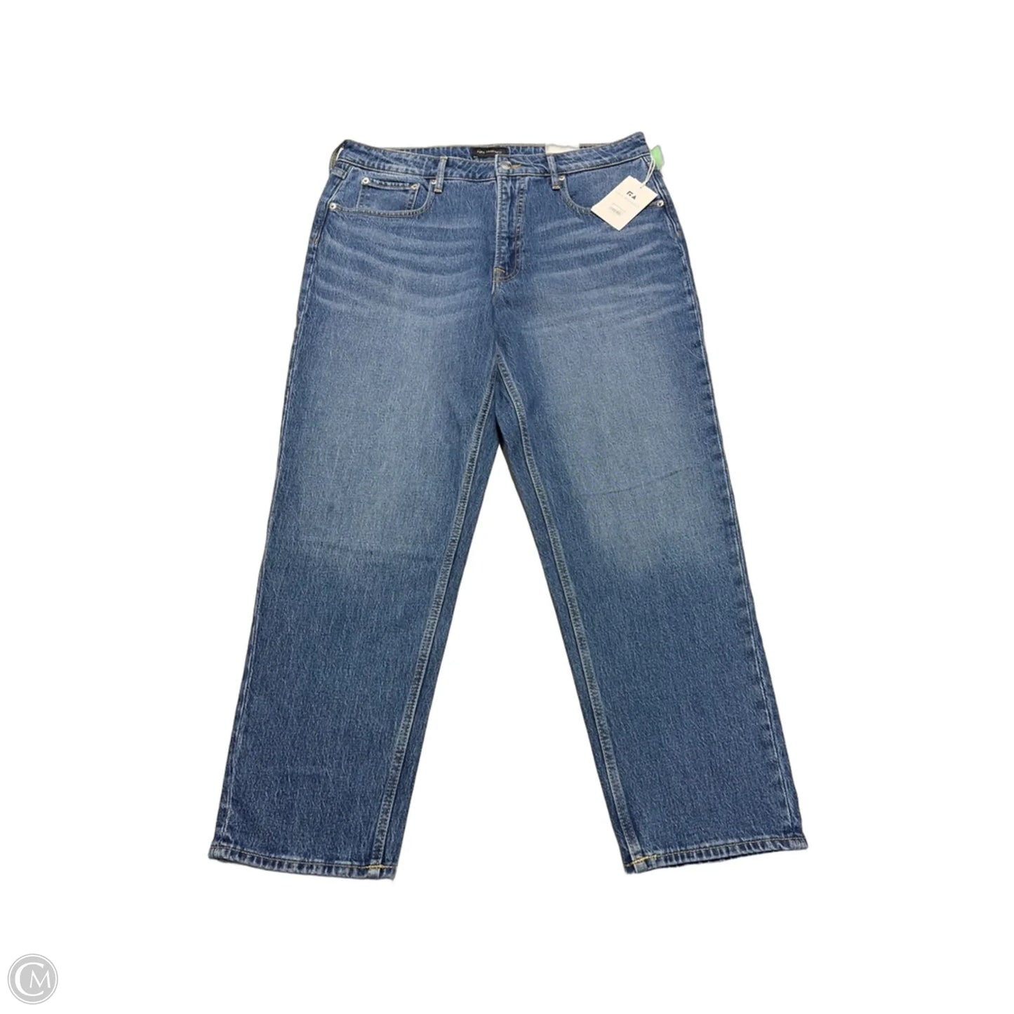 Jeans Straight By Free Assembly In Blue Denim, Size: 16