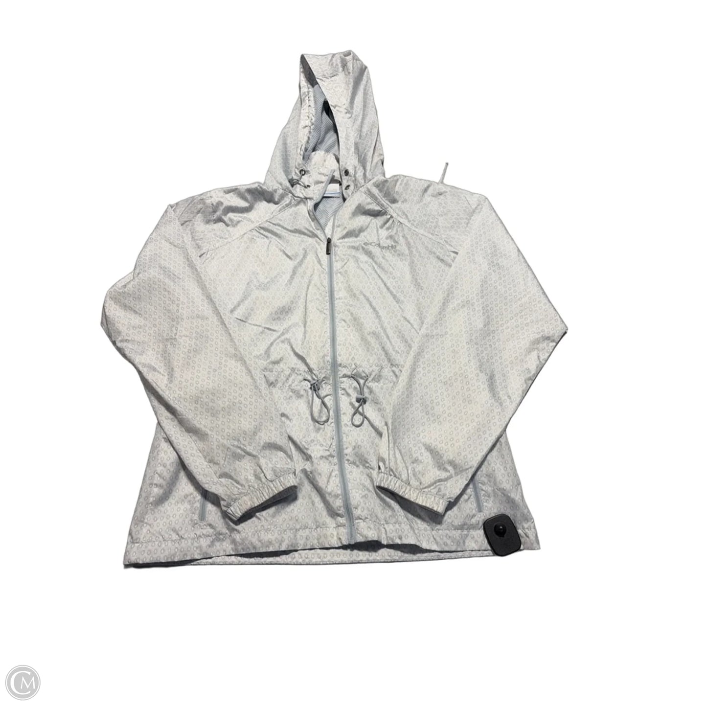 Jacket Windbreaker By Columbia In Grey, Size: M