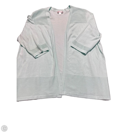 Cardigan By Cj Banks In Teal, Size: 3x